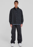 Darkpark Jordan Wool Relax Fit Trousers - Dark Grey Melange