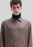 Darkpark Keanu Pied De Poule Shirt - Beige/Brown/Black