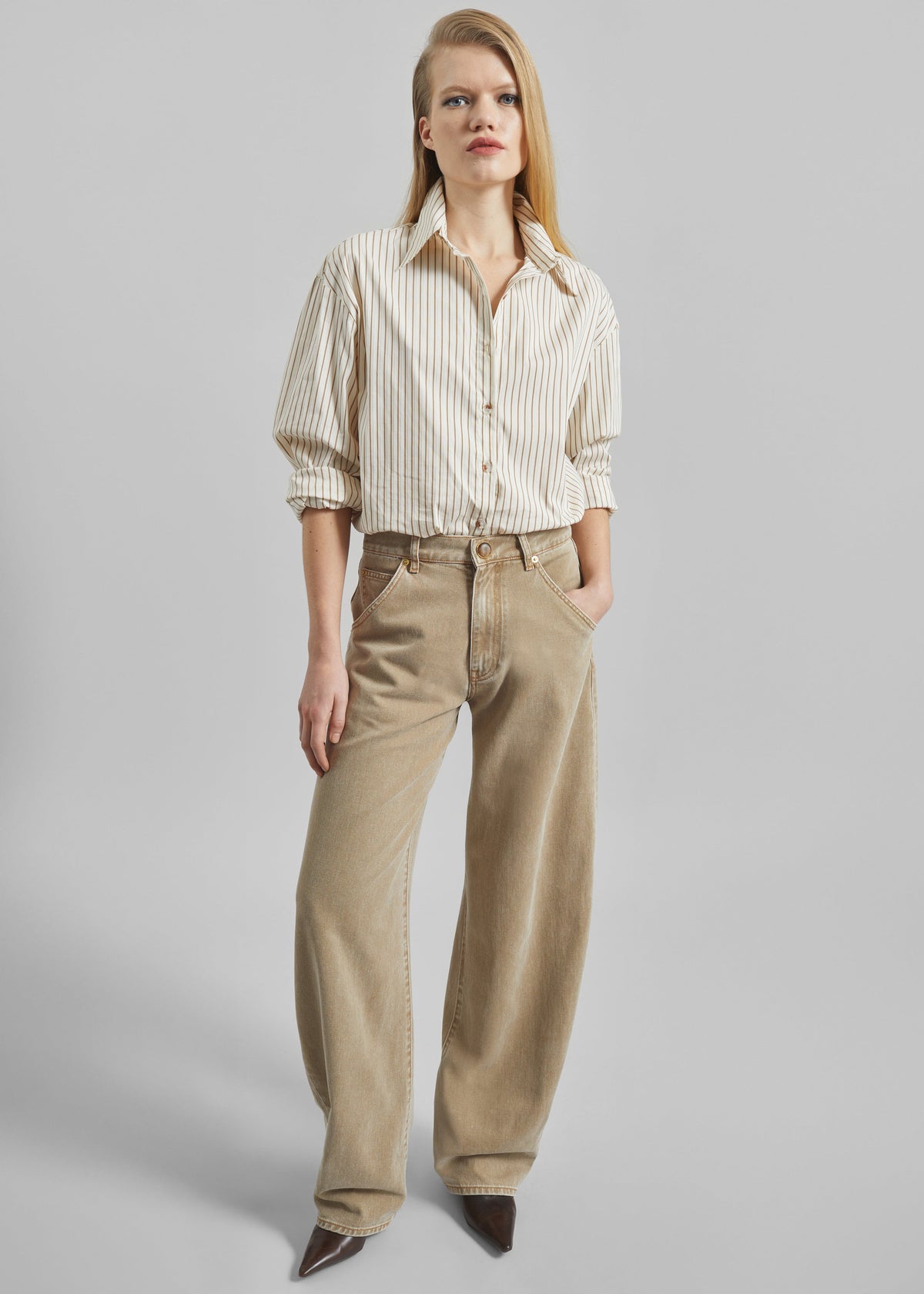 Darkpark Khris Barrel Leg Denim - Camel - 6