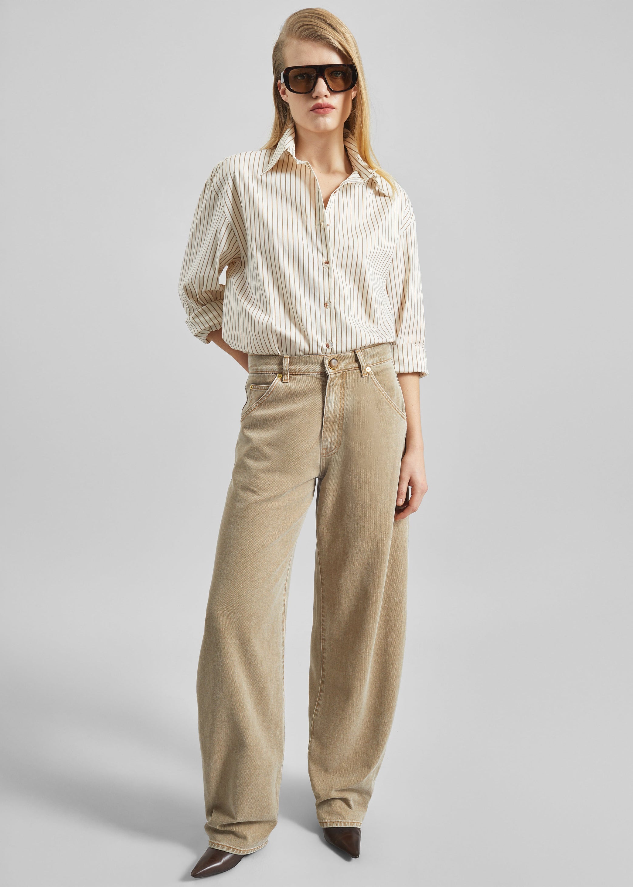 Shop the look image for Darkpark Khris Barrel Leg Denim - Camel