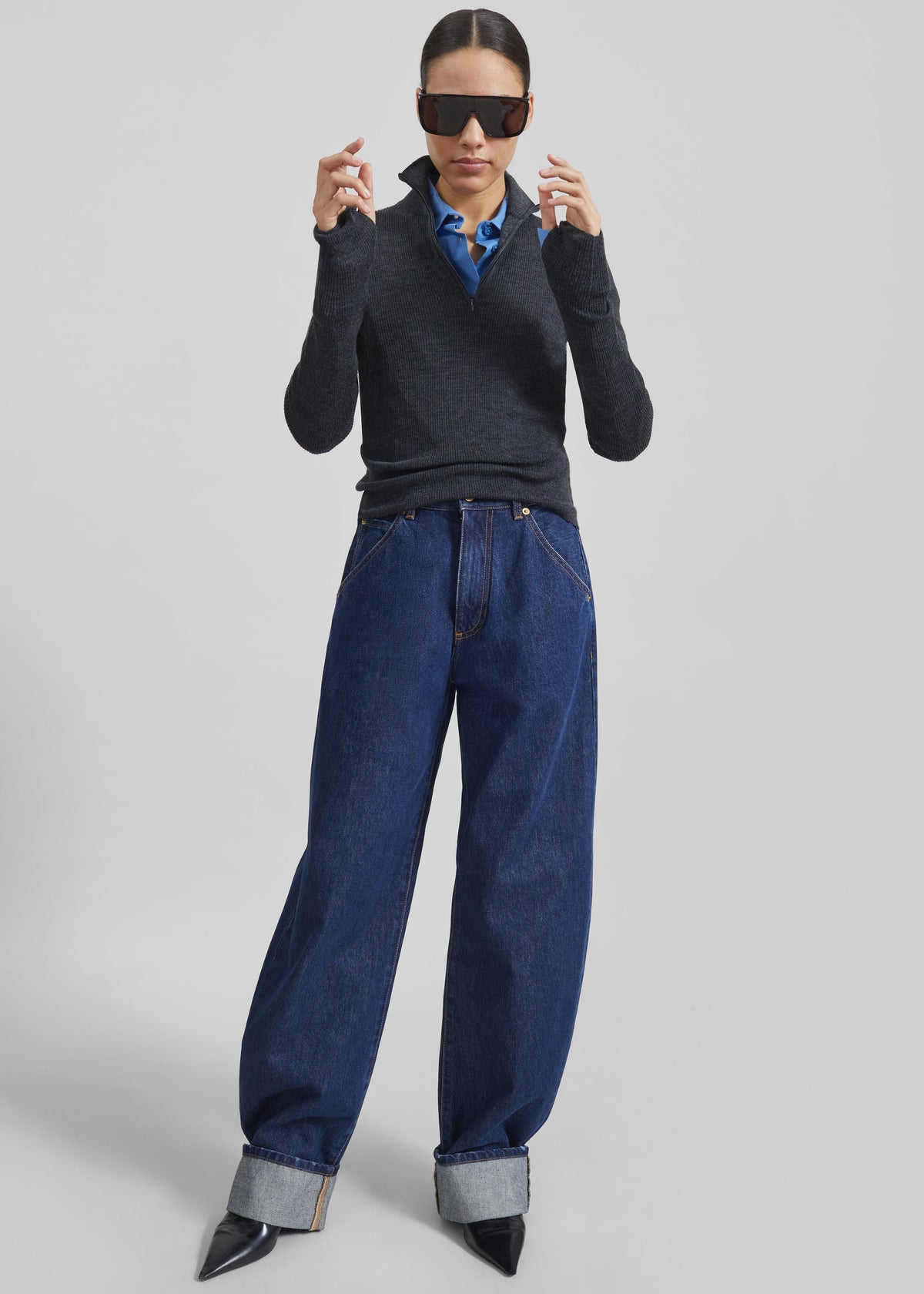 Darkpark Khris Barrel Leg Denim - Tokyo Midnight - 5