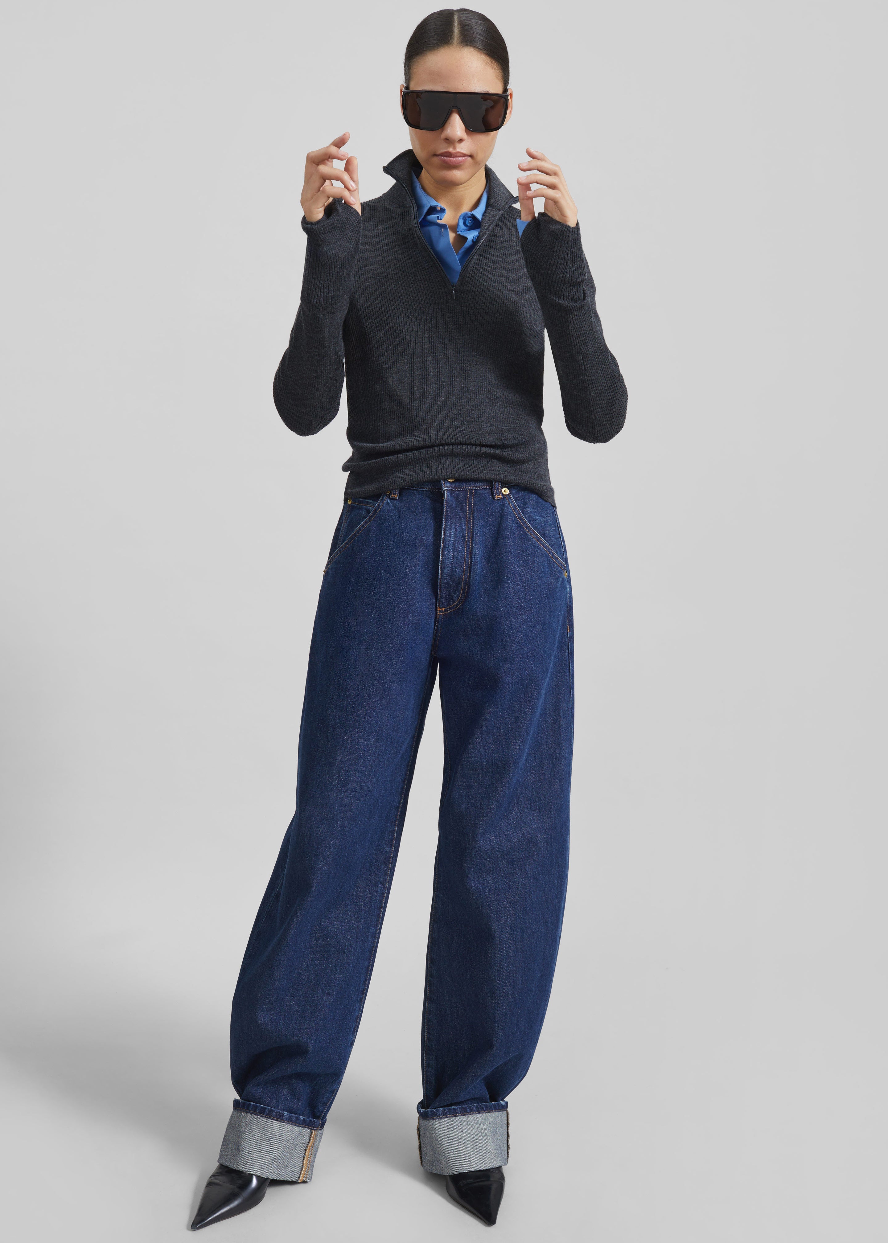 Darkpark Khris Barrel Leg Denim - Tokyo Midnight - 5