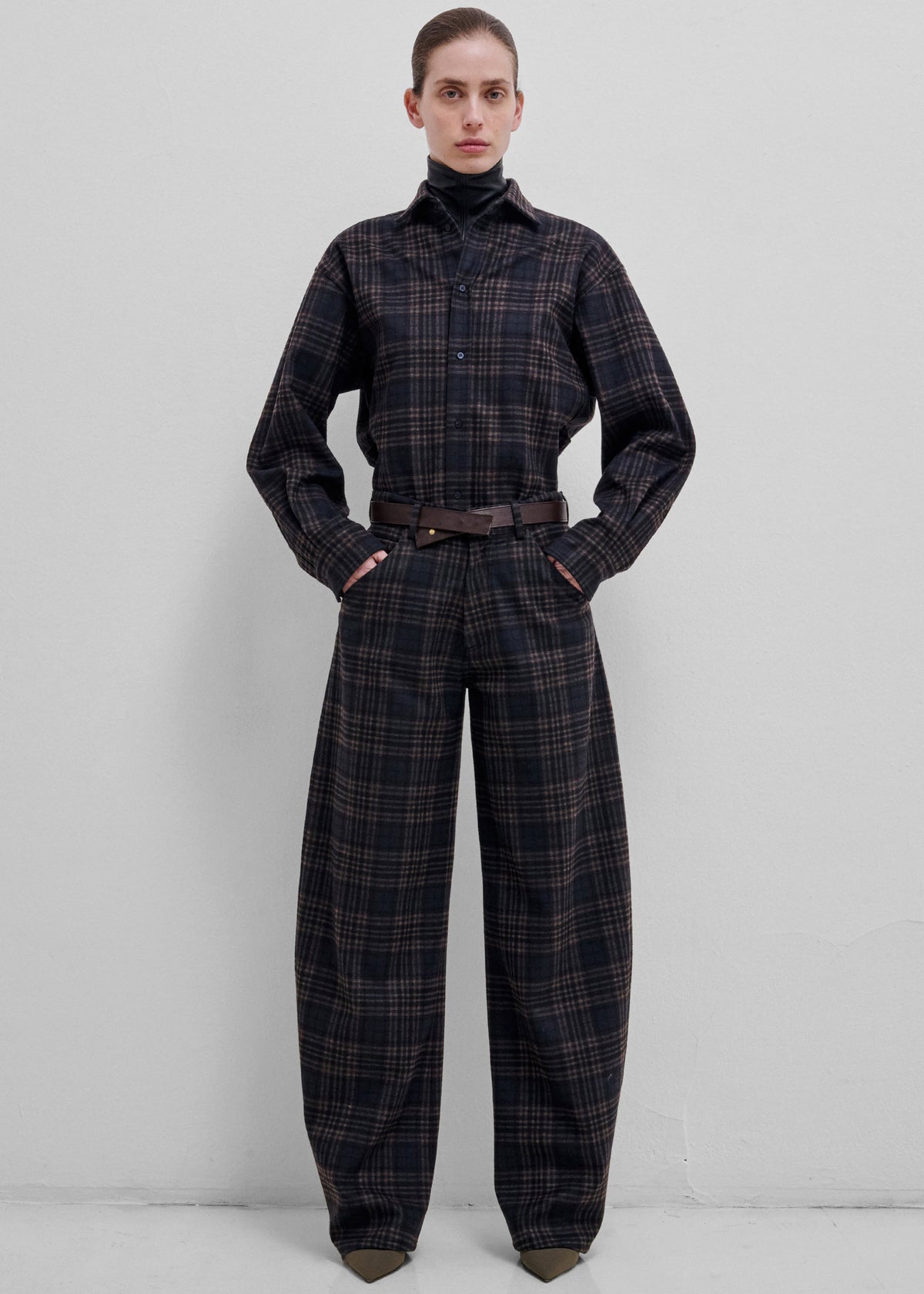 Darkpark pantalon Khris Barrel à carreaux tartan - Bleu/Gris/Rouge - 1