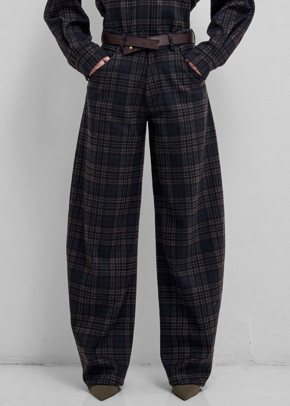 Darkpark pantalon Khris Barrel à carreaux tartan - Bleu/Gris/Rouge - 2