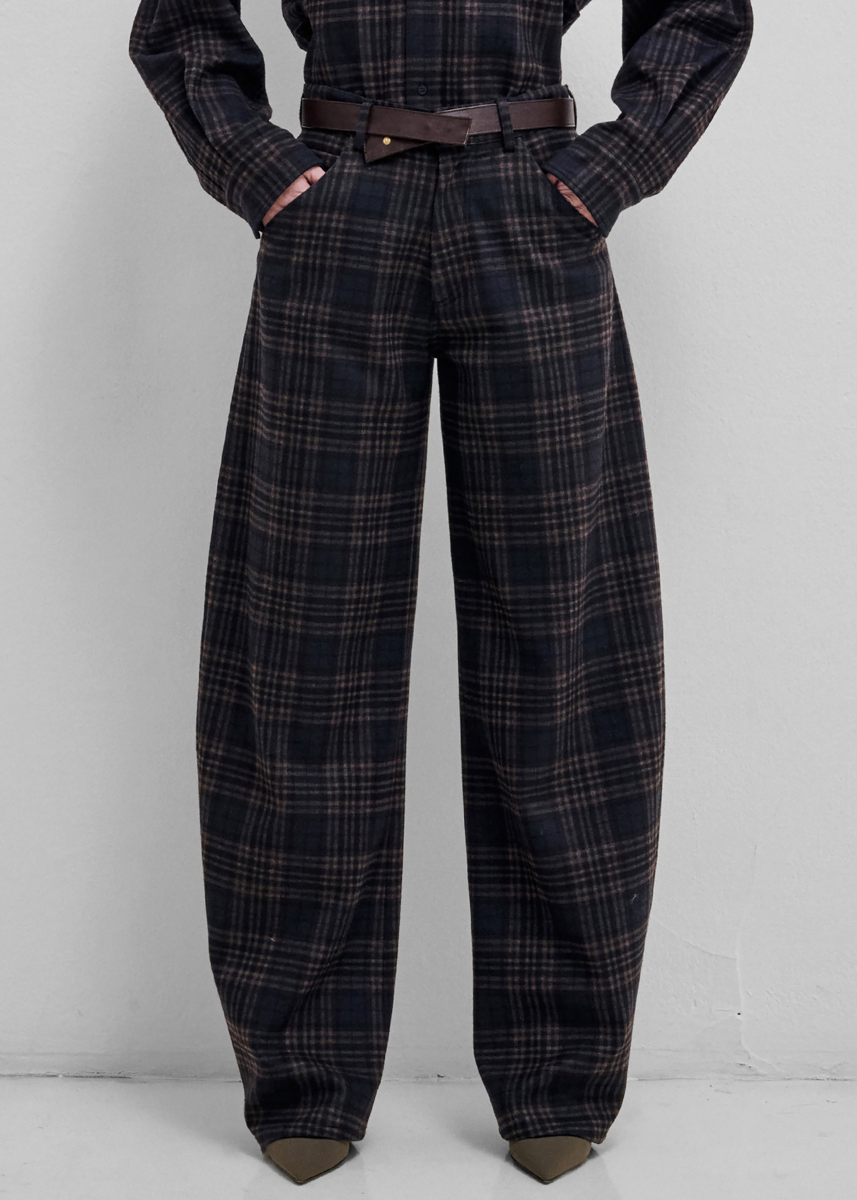 Darkpark pantalon Khris Barrel à carreaux tartan - Bleu/Gris/Rouge - 2