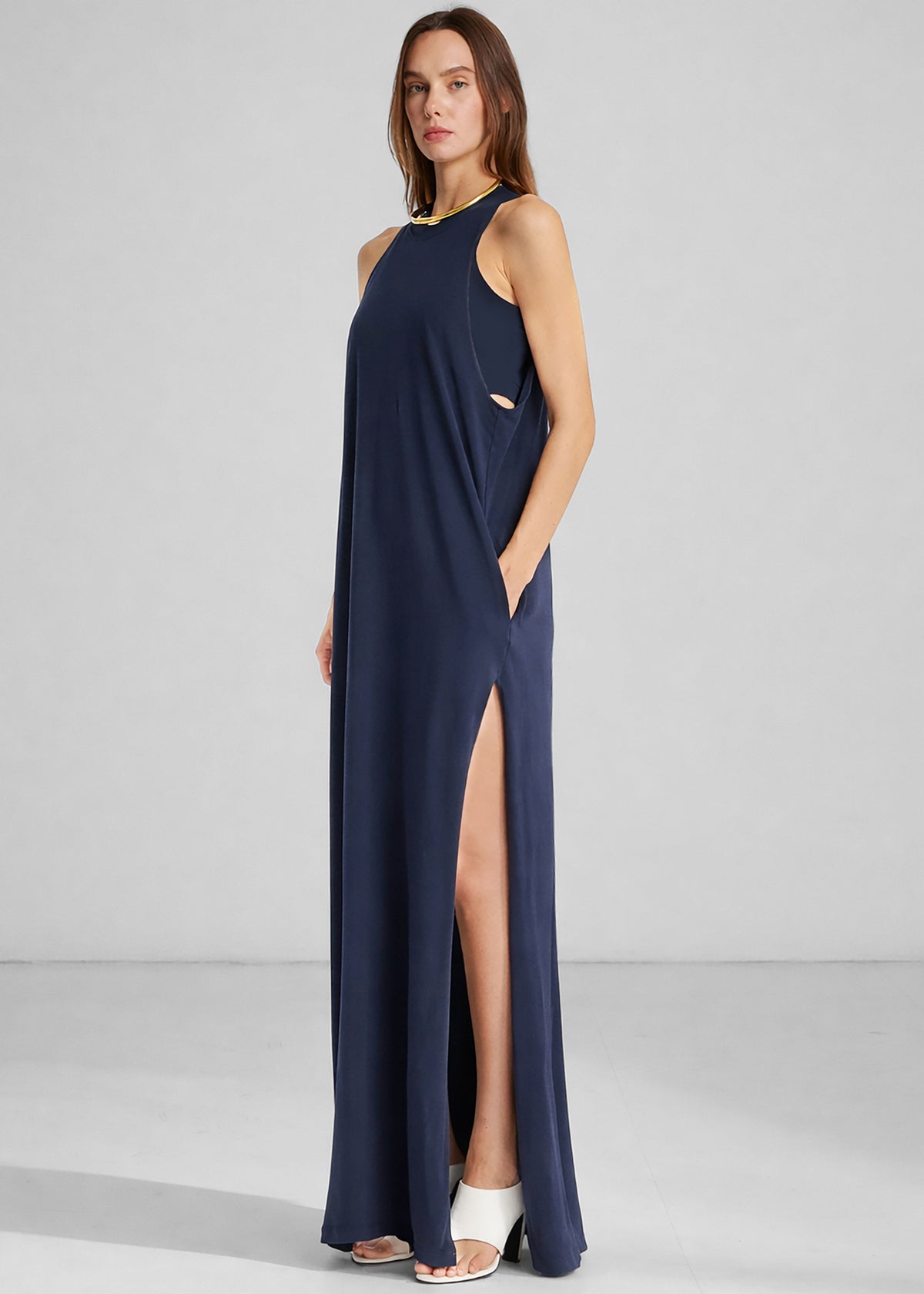 Darkpark Milla Jersey Dress - Dark Navy - 6