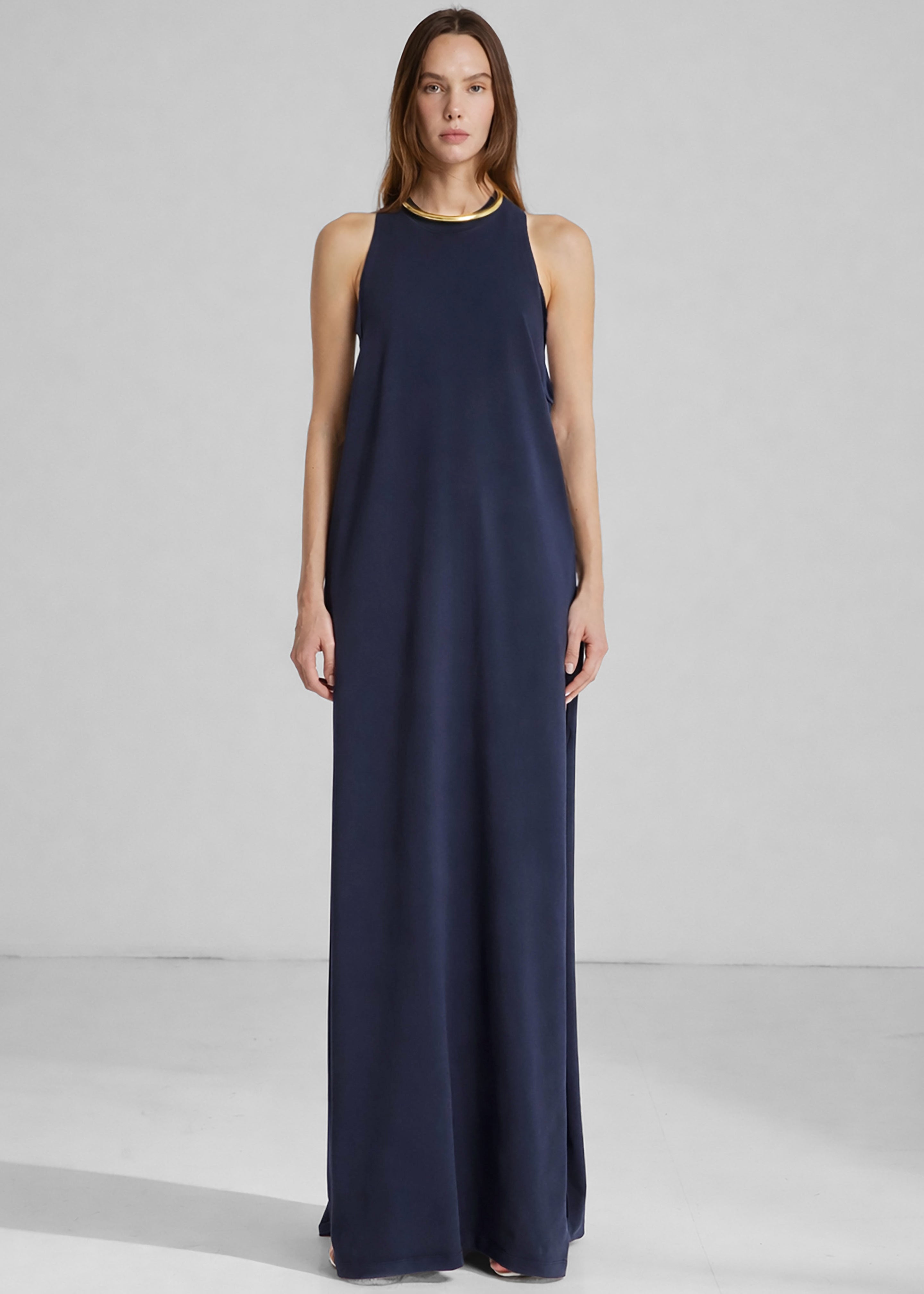 Darkpark Milla Jersey Dress - Dark Navy - 7