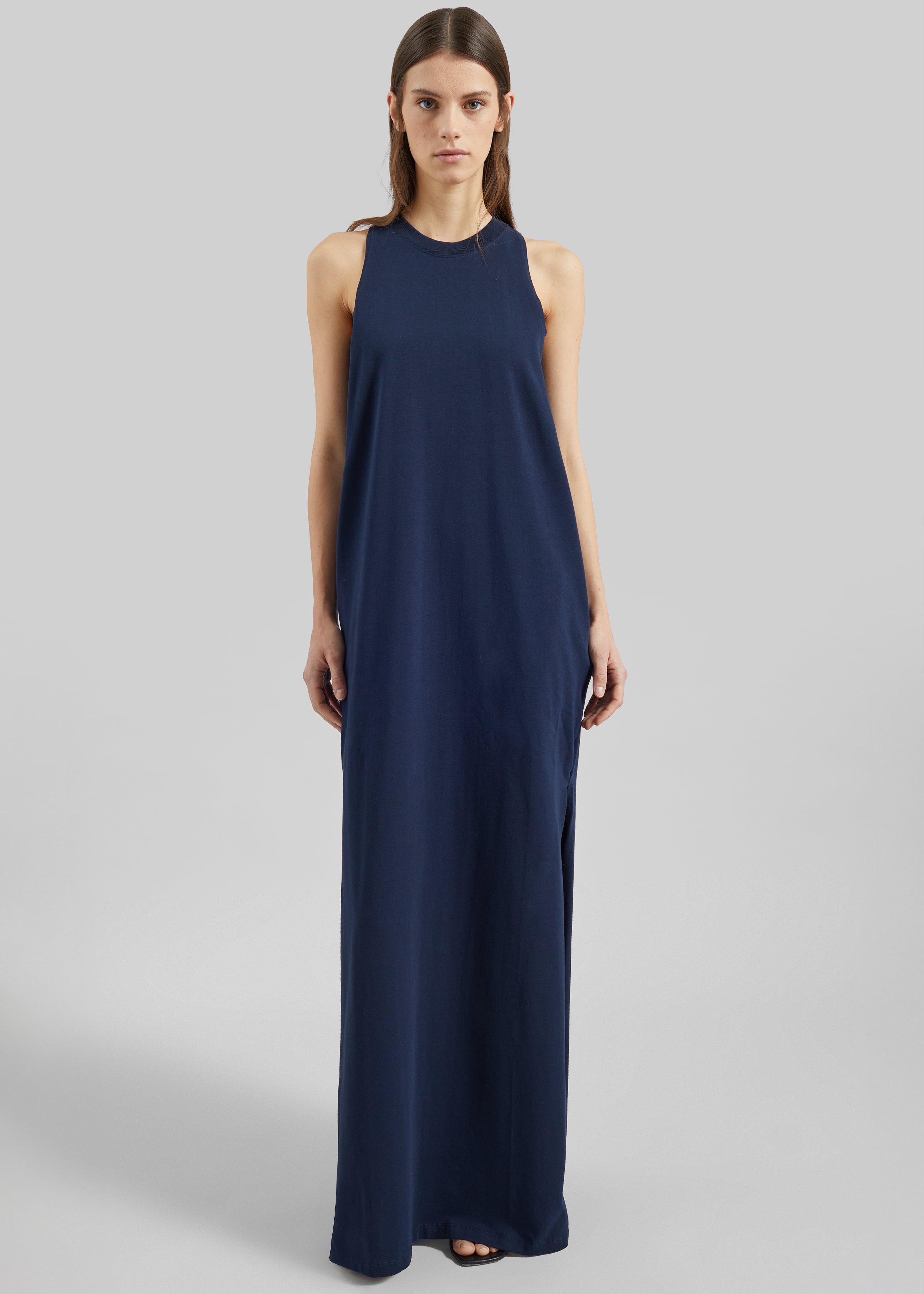 Darkpark Milla Jersey Dress - Dark Navy - 3