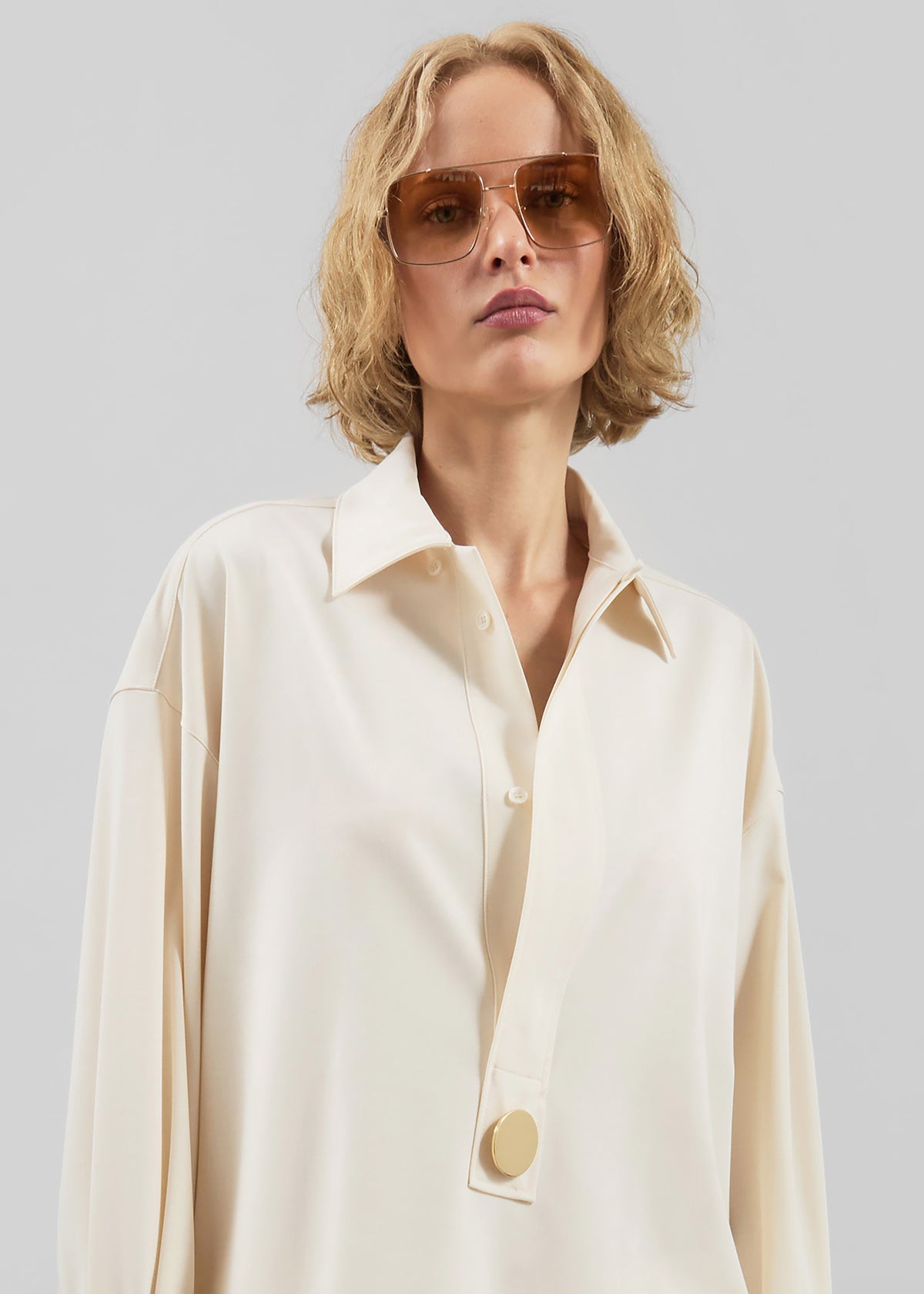Darkpark Noel Tunic Style Shirt - Off-White - 5