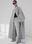 Darkpark North Oversized Cashmere Wool Coat - Grey Melange