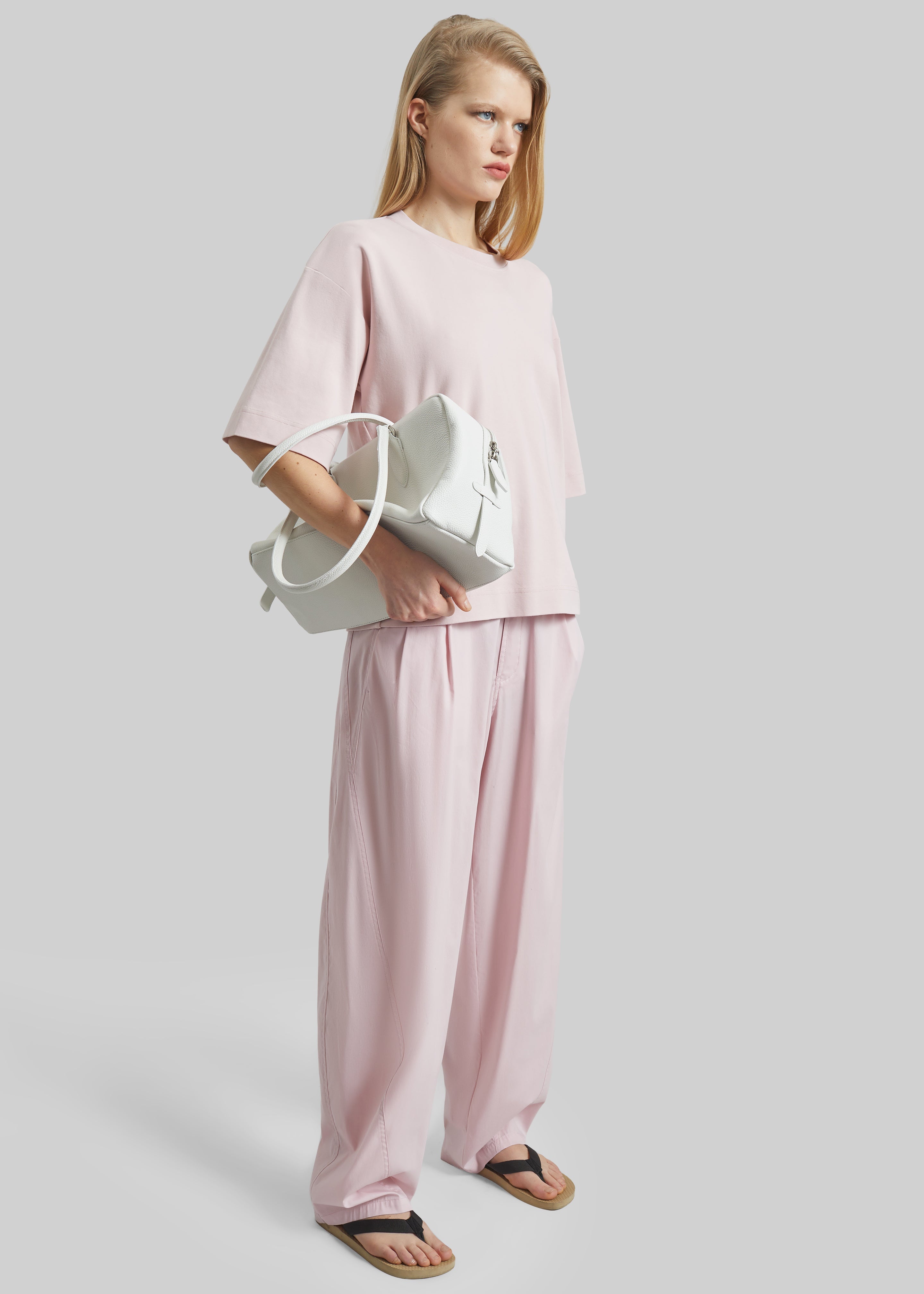 Darkpark Phebe Light Cotton Popeline Wide-Leg Pants - Pink – The
