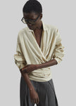 Darkpark Romy Light Cotton Popeline Drap Shirt - Beige