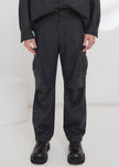 Darkpark Saint - Cargo Wool Pants - Dark Grey Melange