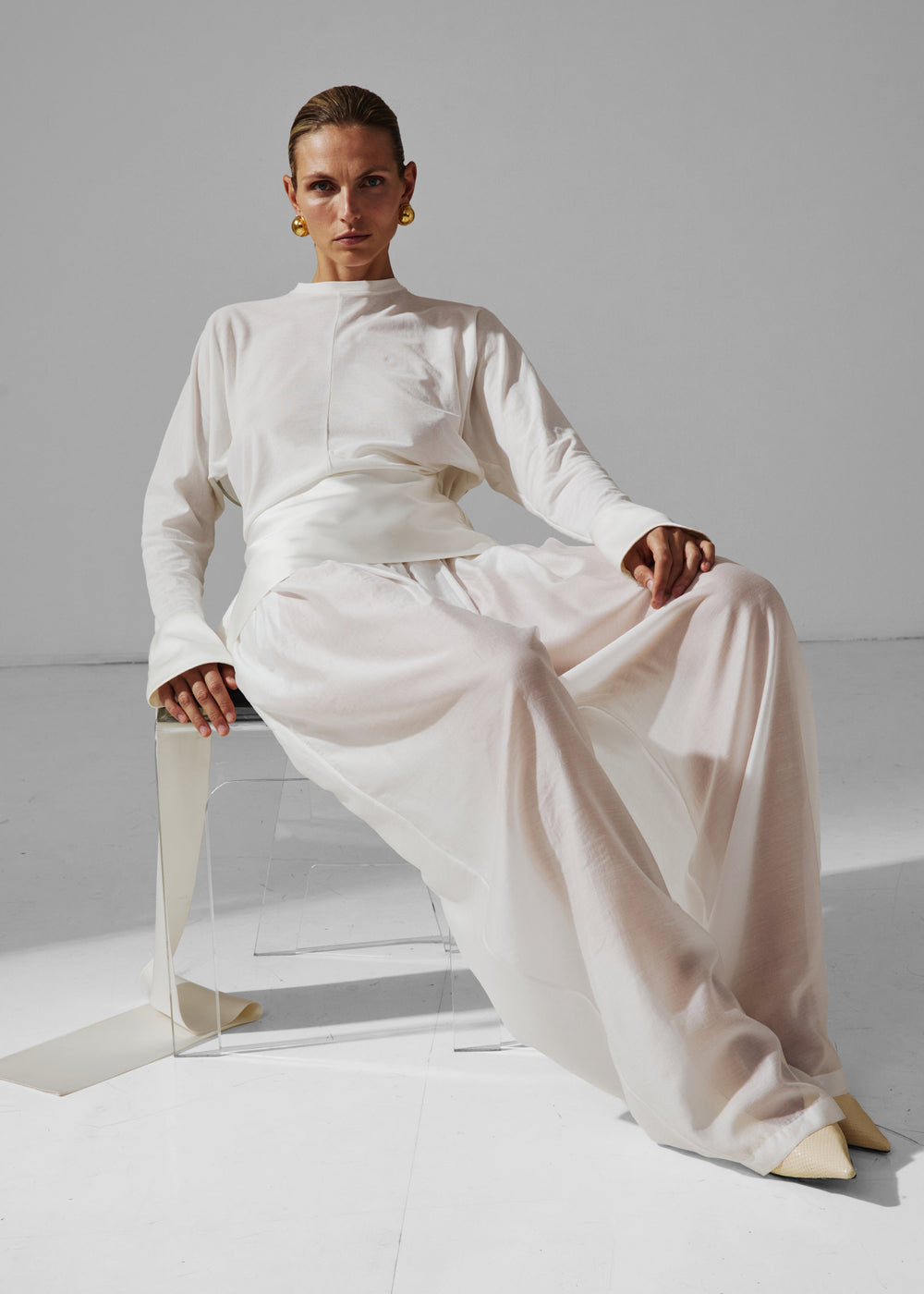 Darkpark Simona Balloon Pants - White - 1
