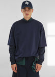 Darkpark Troy Double Sleeve Tee - Blue Navy