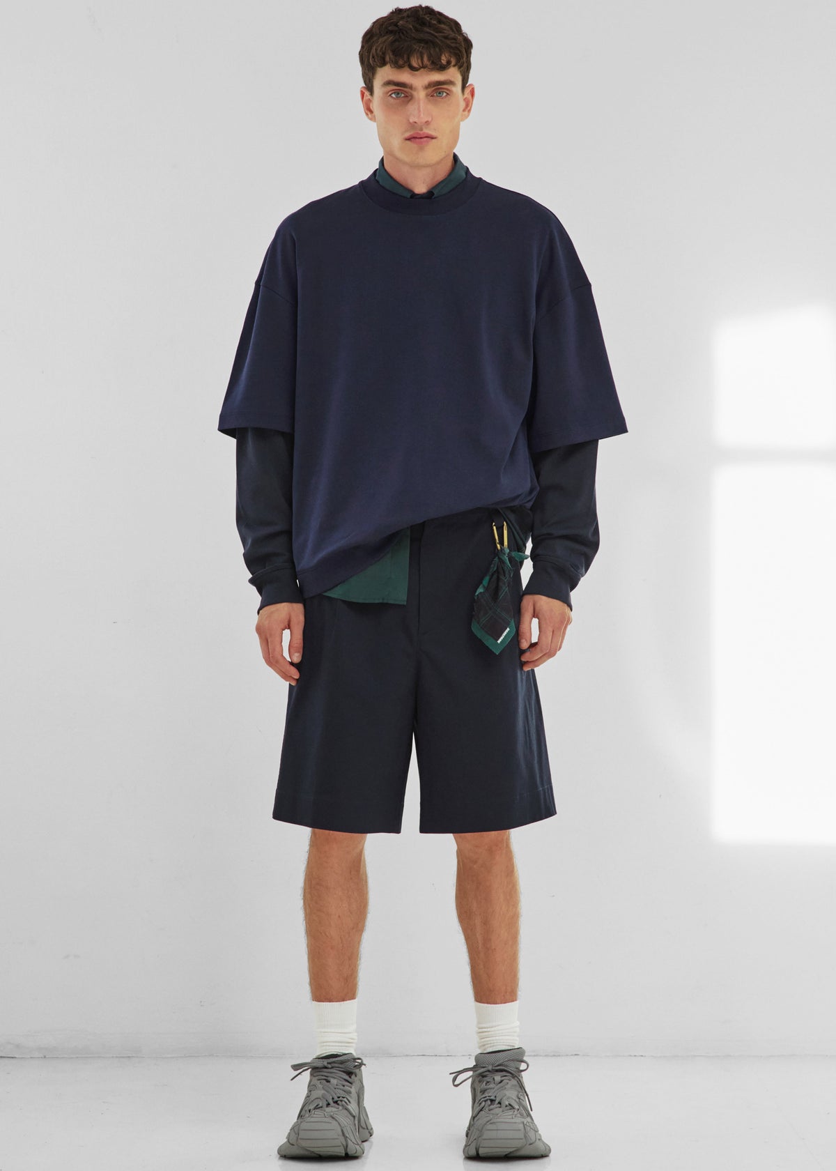 Darkpark Troy Double Sleeve Tee - Blue Navy - 4