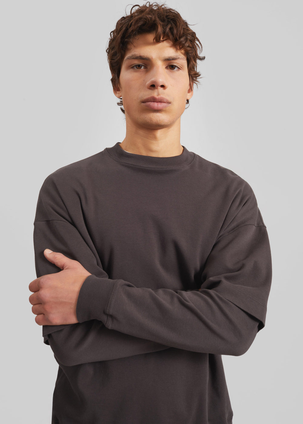 Darkpark t-shirt Troy à manches doubles - Marron - 1