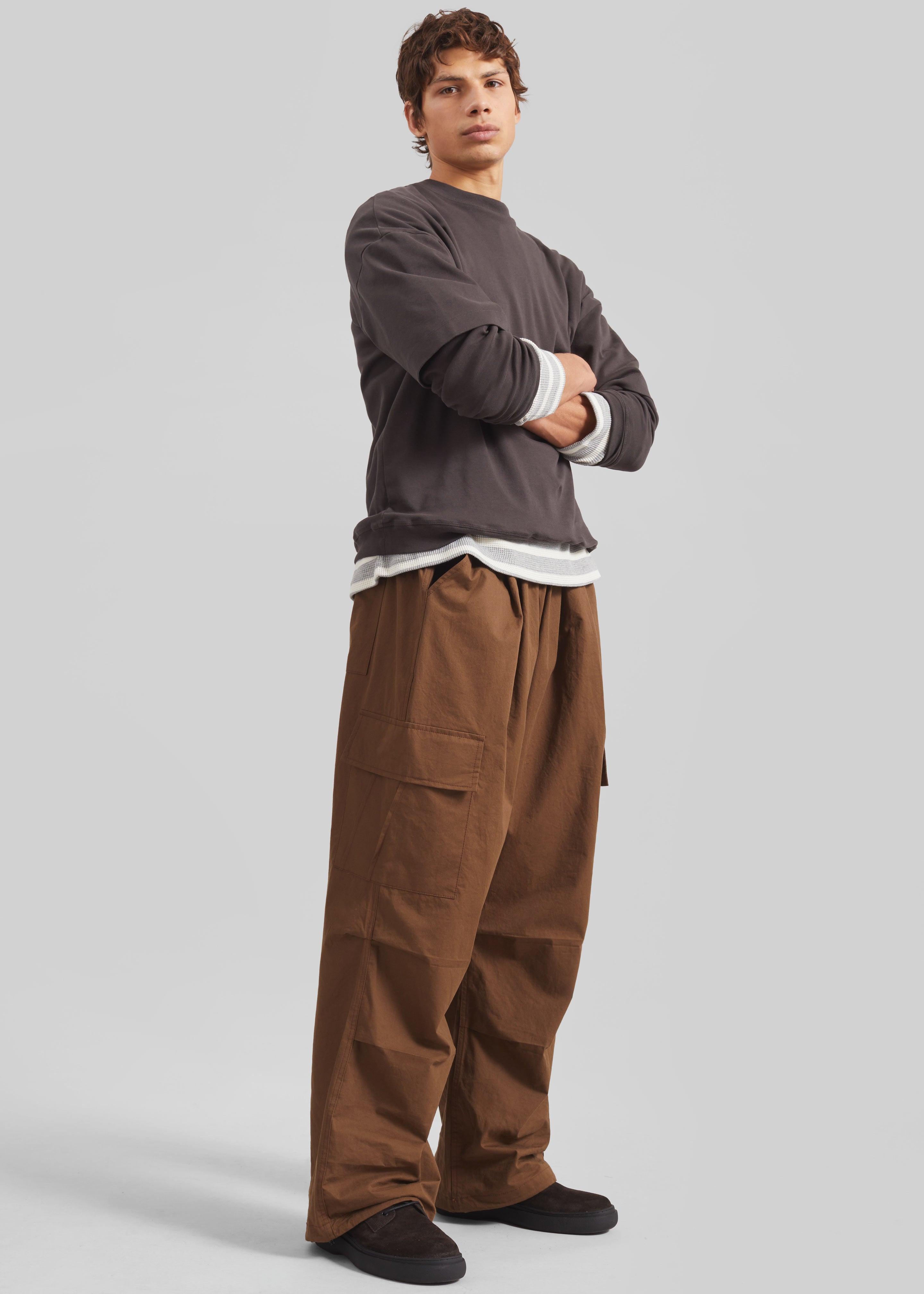 Darkpark Troy Double Sleeve Tee - Brown – The Frankie Shop Europe