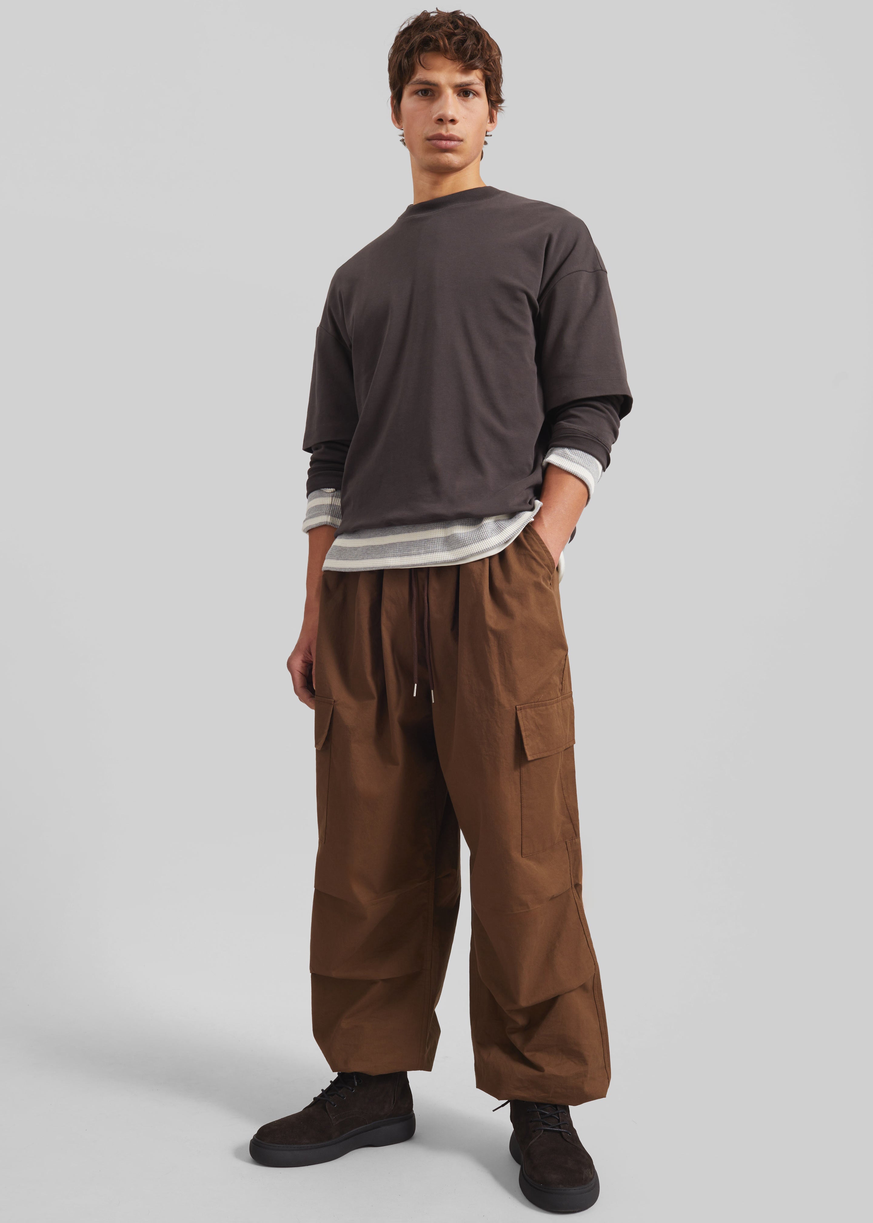 Darkpark Troy Double Sleeve Tee - Brown – The Frankie Shop Europe