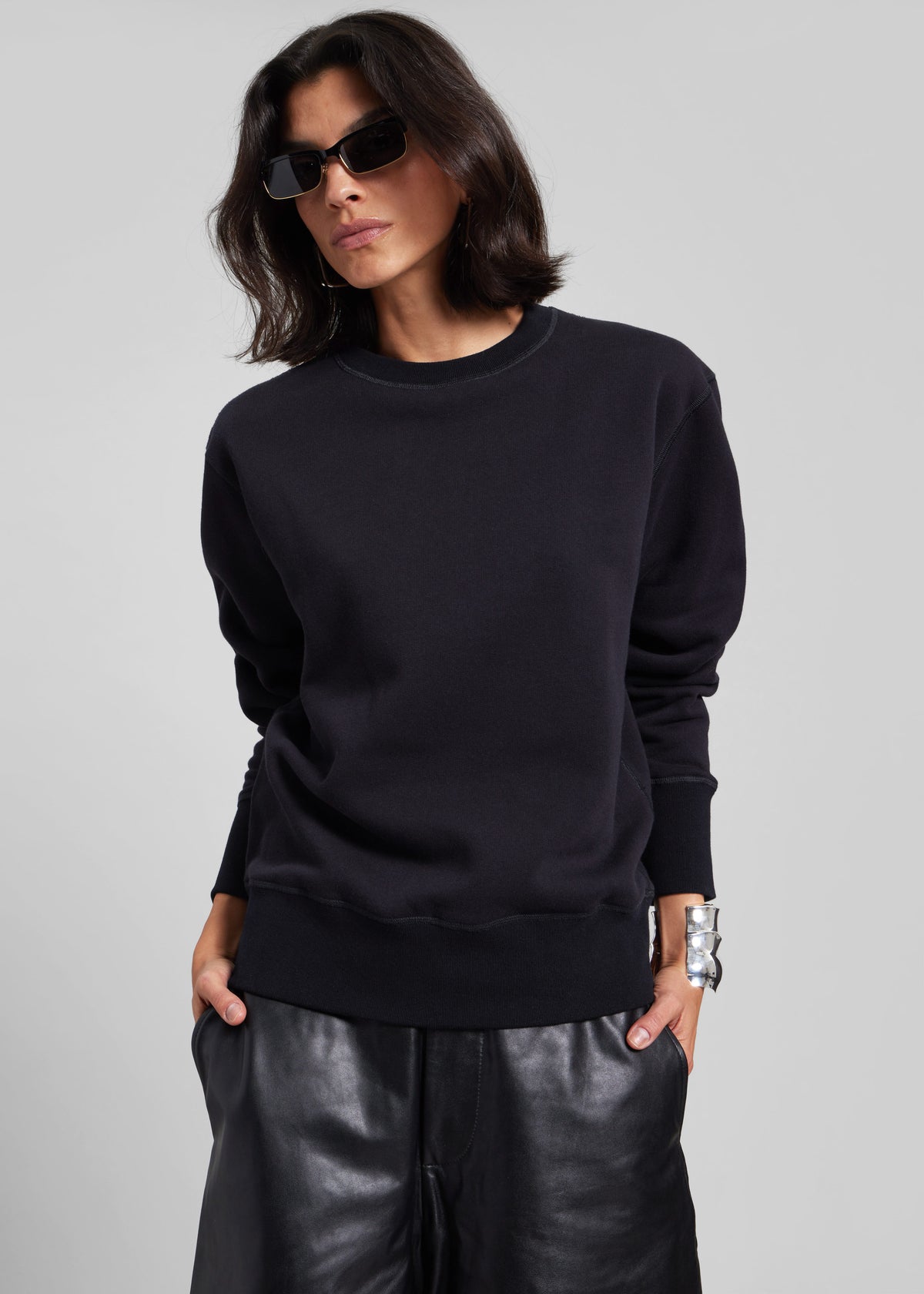 Darkpark You'll Never Take Me Off Cashmere Sweatshirt - Blue Navy - 6