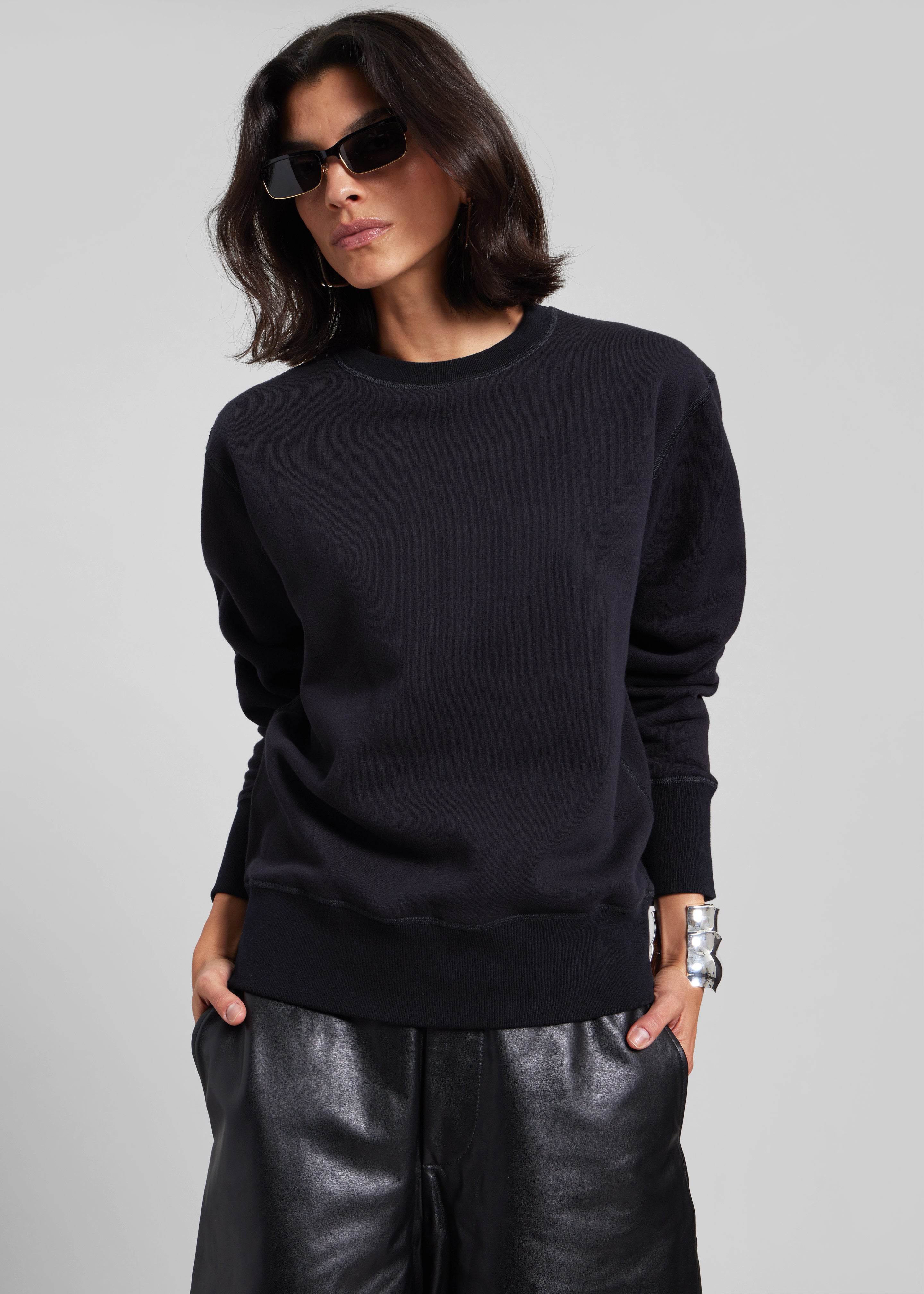 Darkpark You'll Never Take Me Off Cashmere Sweatshirt - Blue Navy - 6
