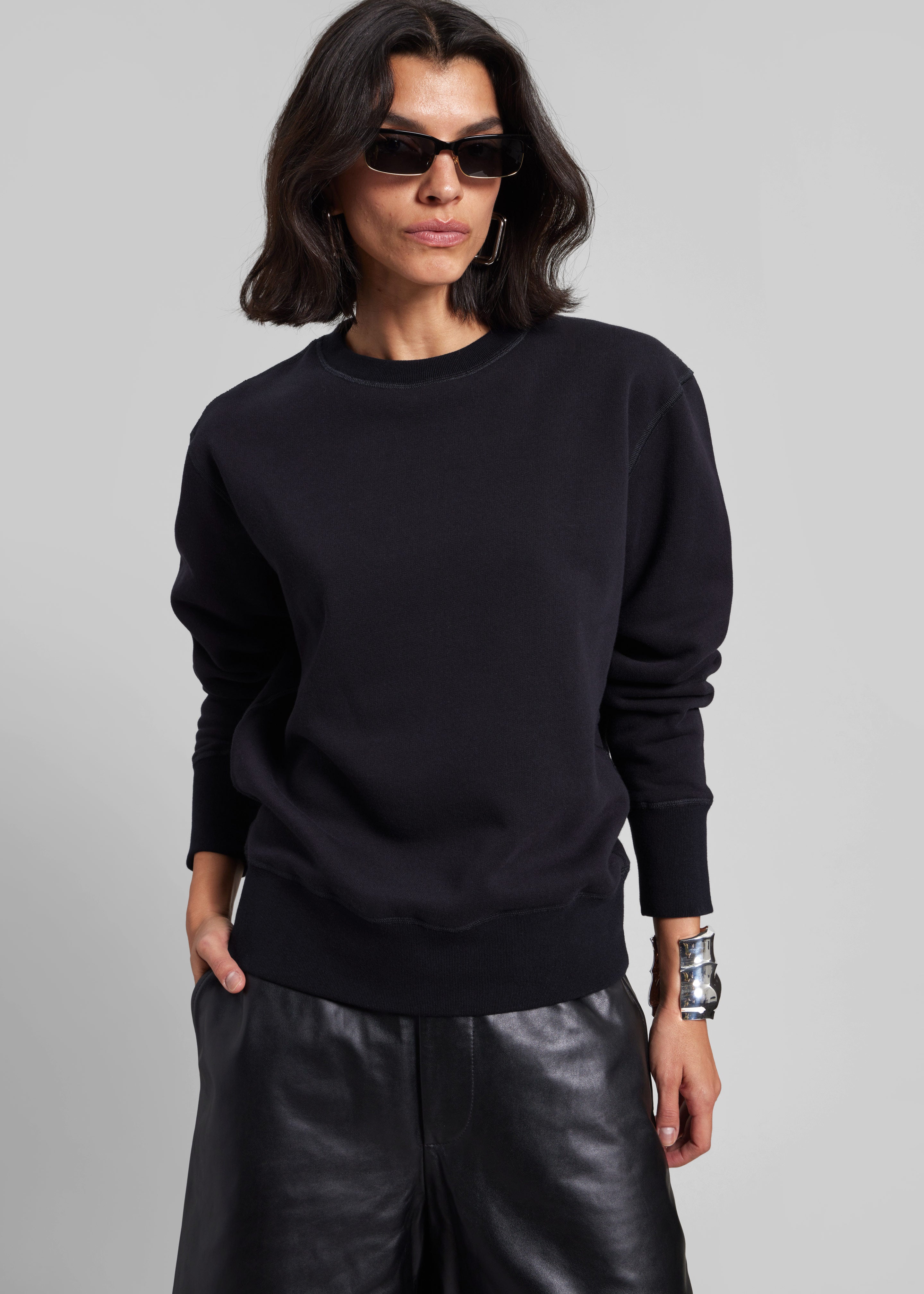 Darkpark You'll Never Take Me Off Cashmere Sweatshirt - Blue Navy - 7
