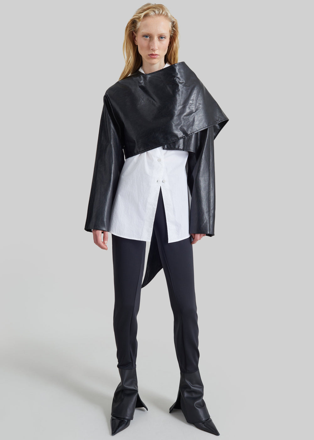Darkpark Zoe Leather Cuff Leggings - Black - 1