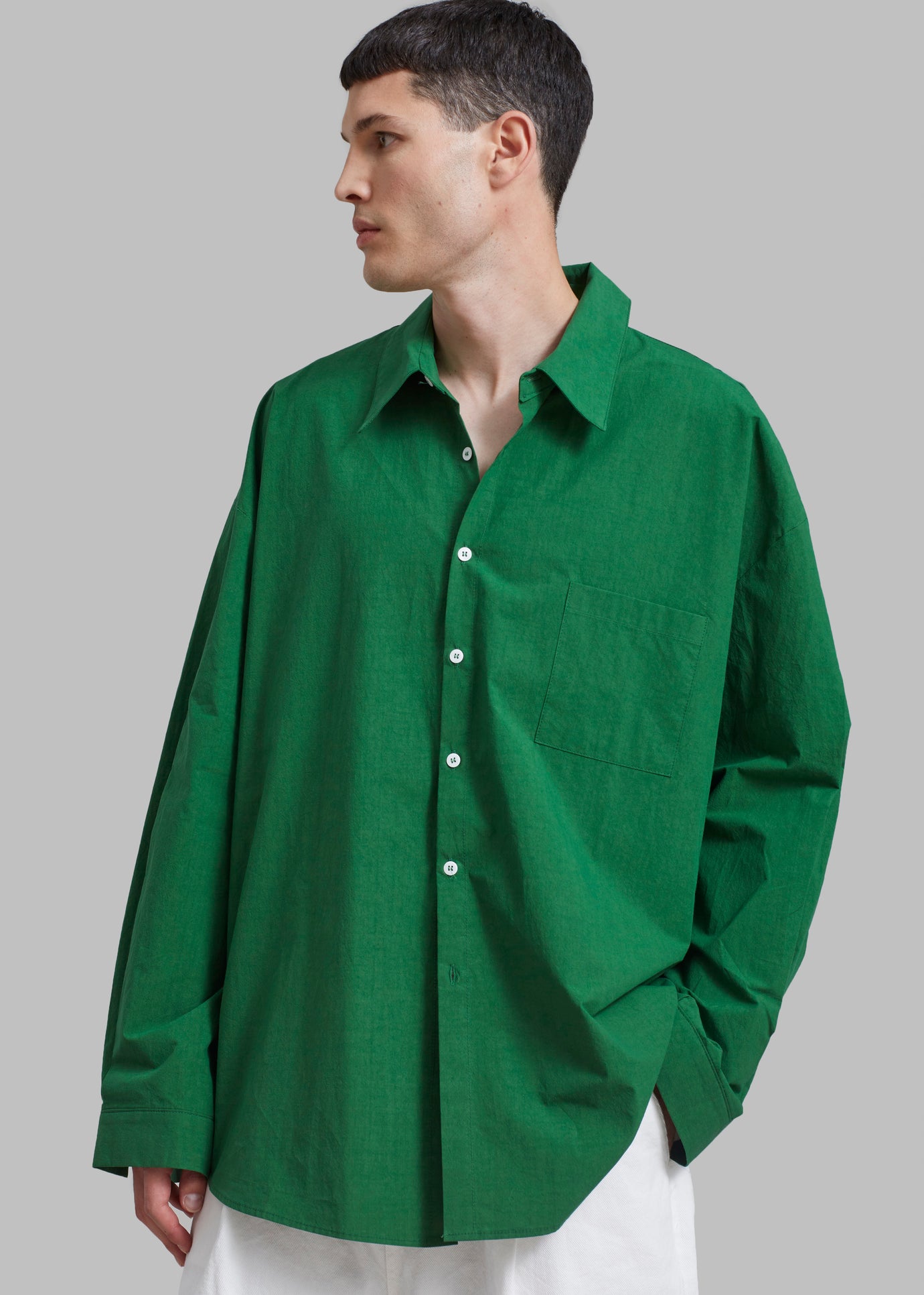 Darren Oversized Shirt - Green - 1