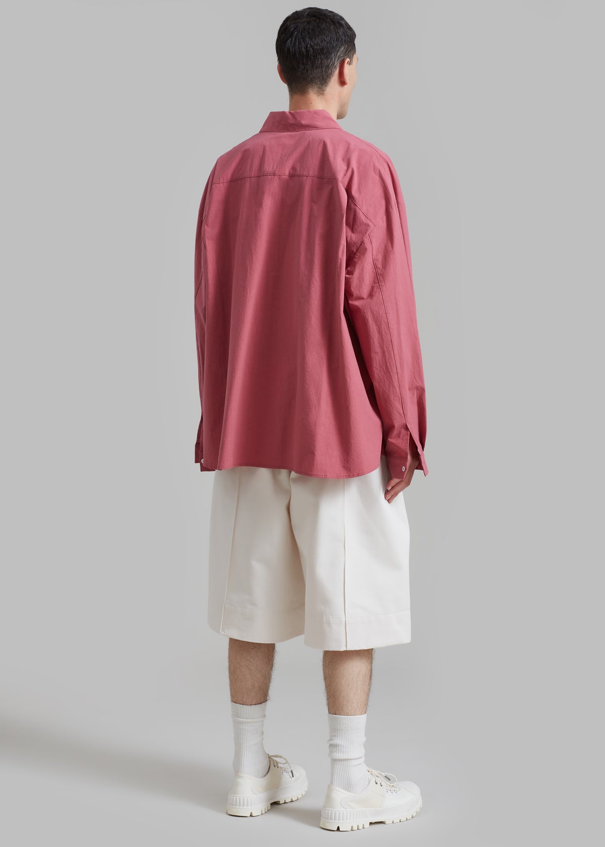 Darren Oversized Shirt - Red - 5