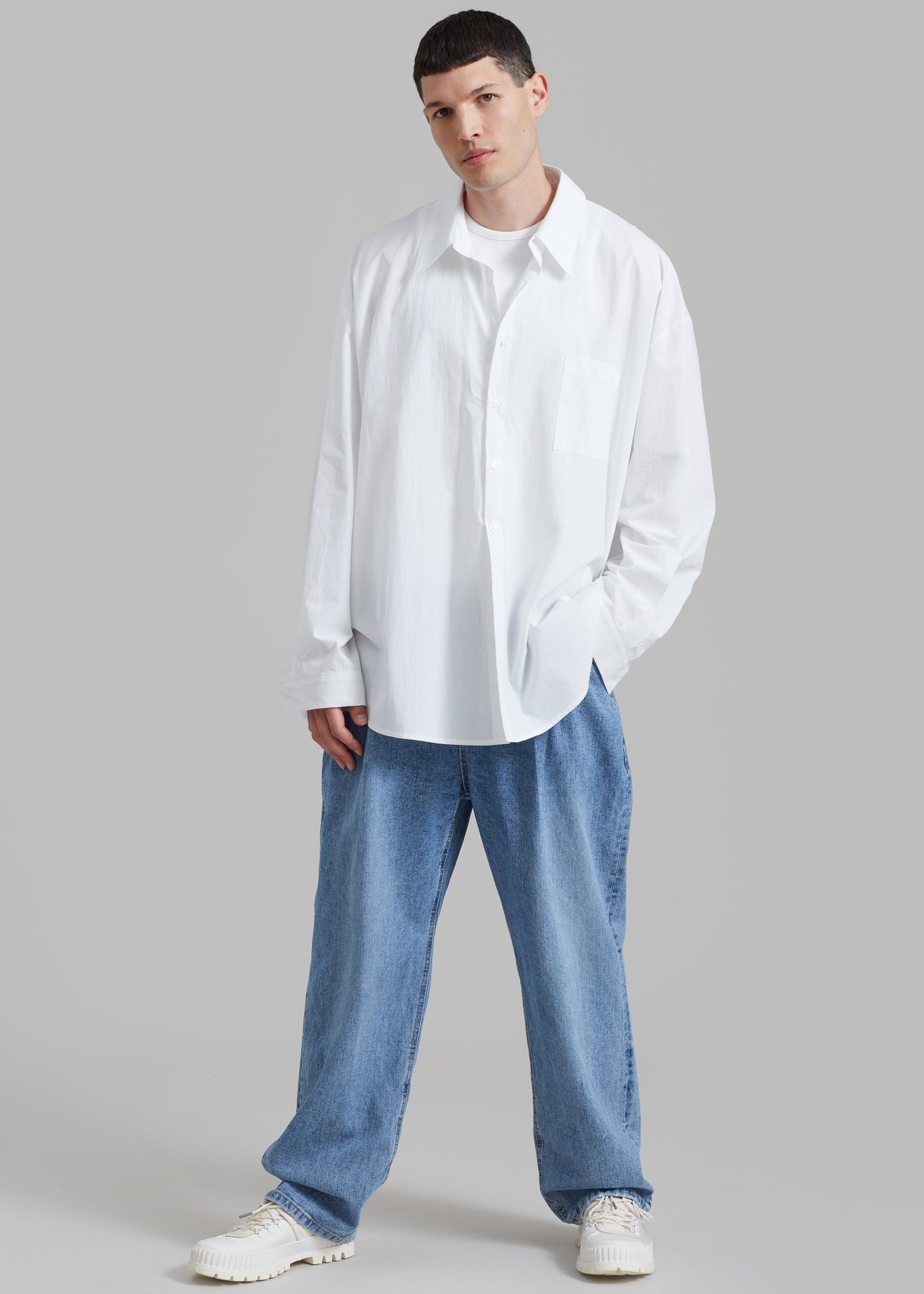 Darren Oversized Shirt - White