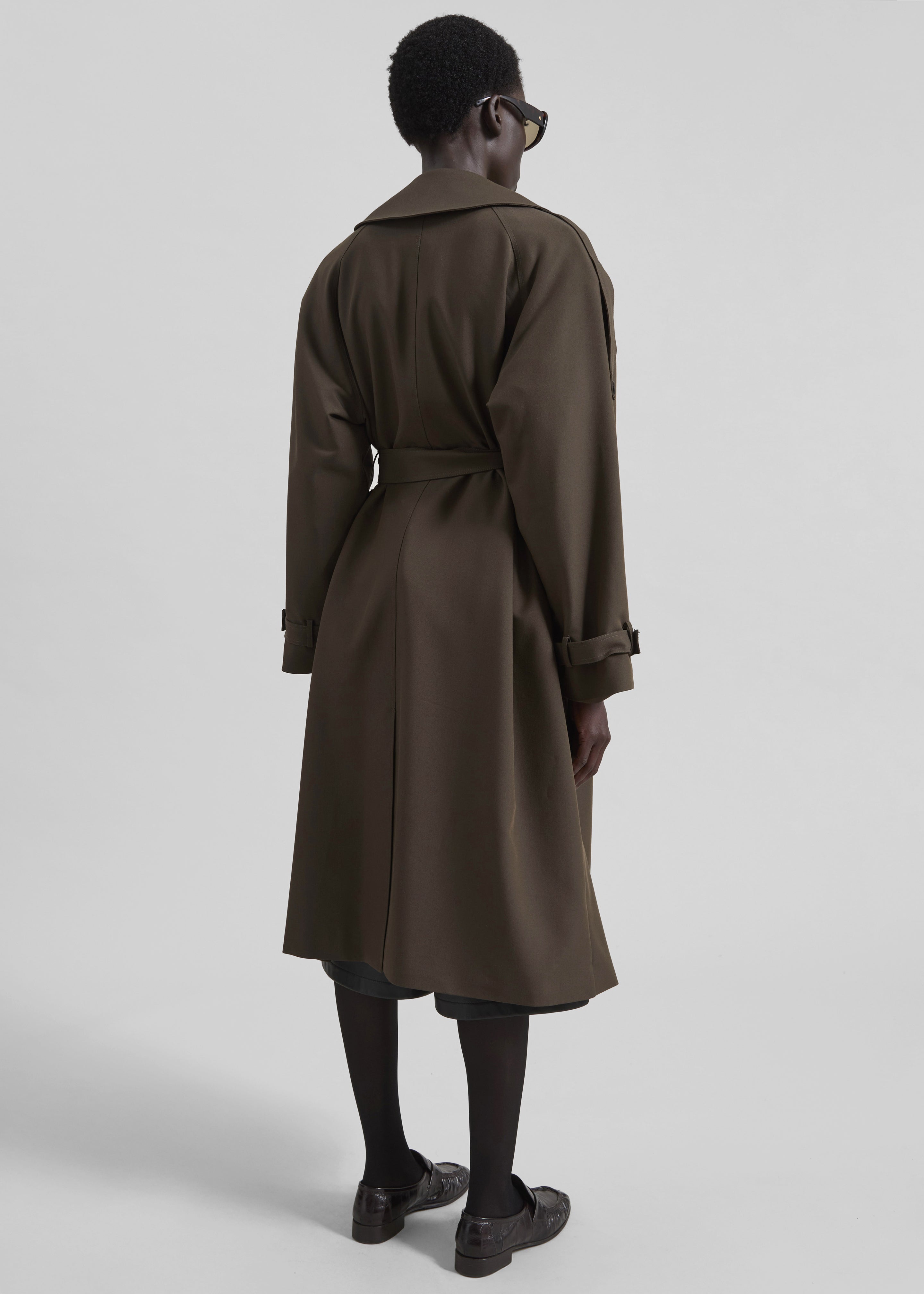Dartford Trench Coat - Olive Brown - 5