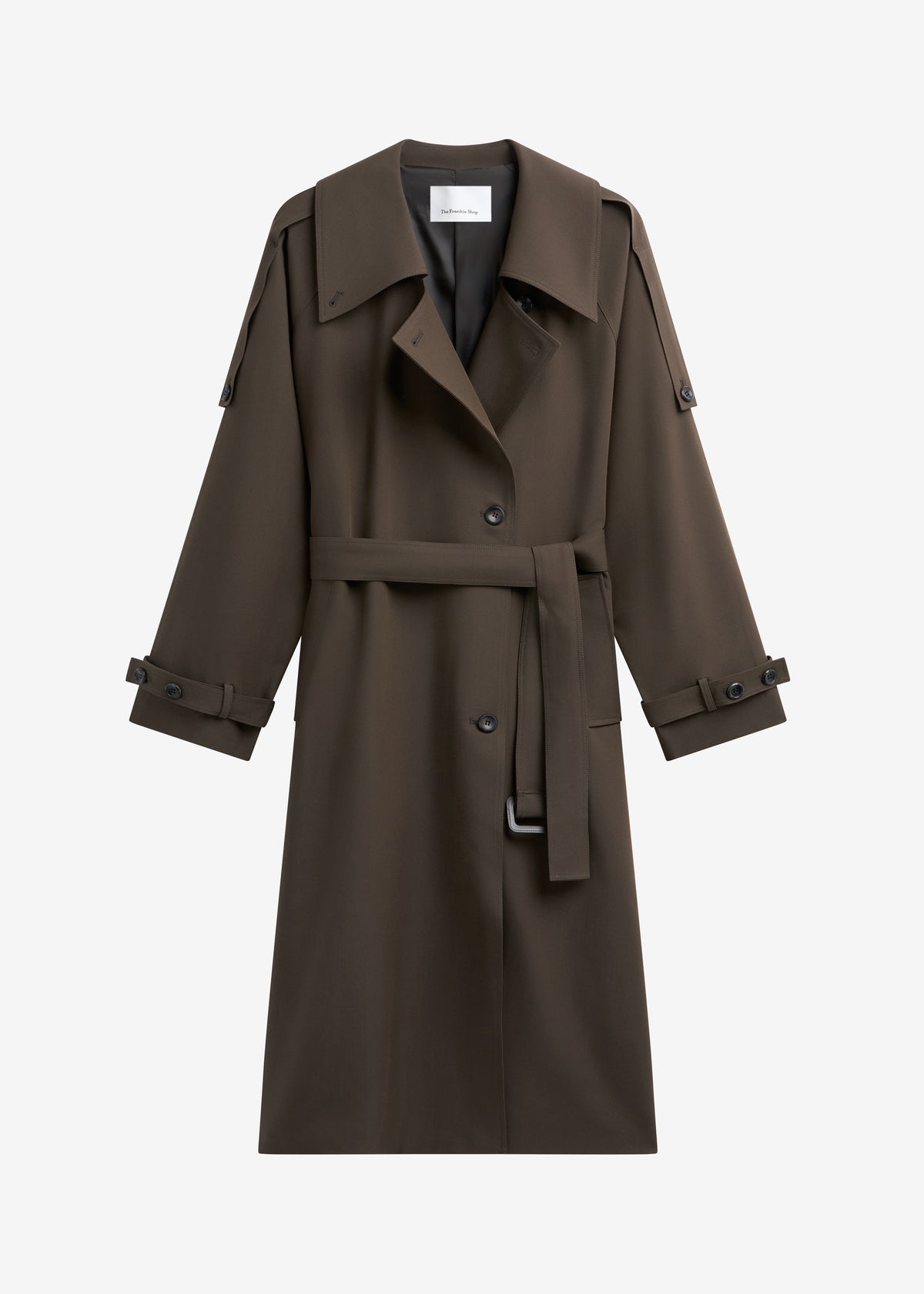 Dartford Trench Coat - Olive Brown - 7