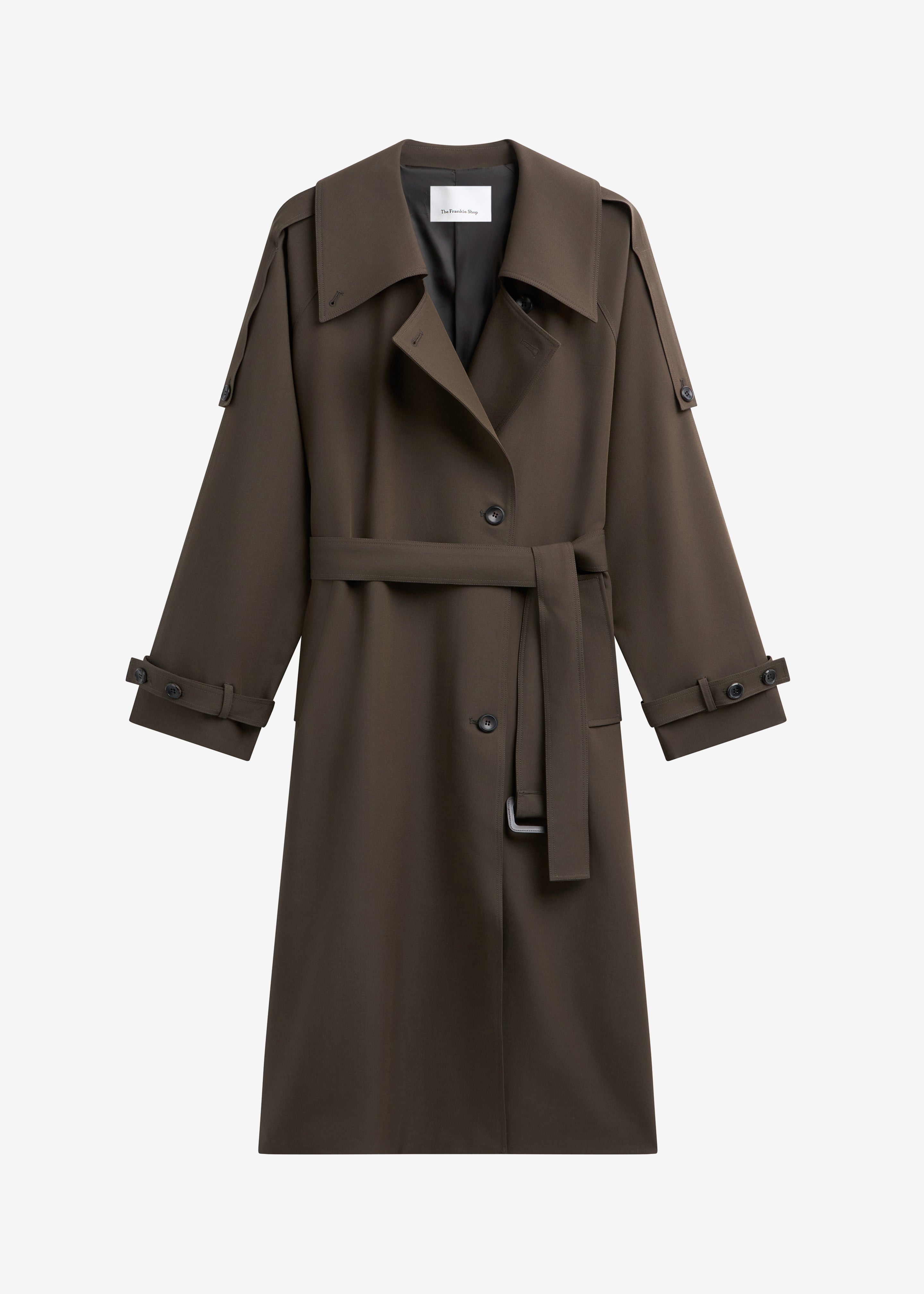 Dartford Trench Coat - Olive Brown - 7