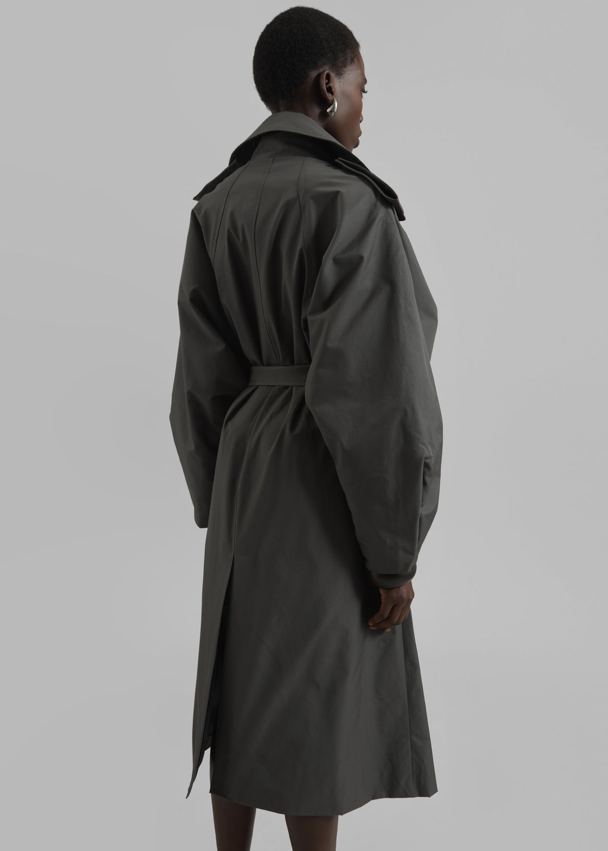 Davos Trench Coat - Charcoal - 9