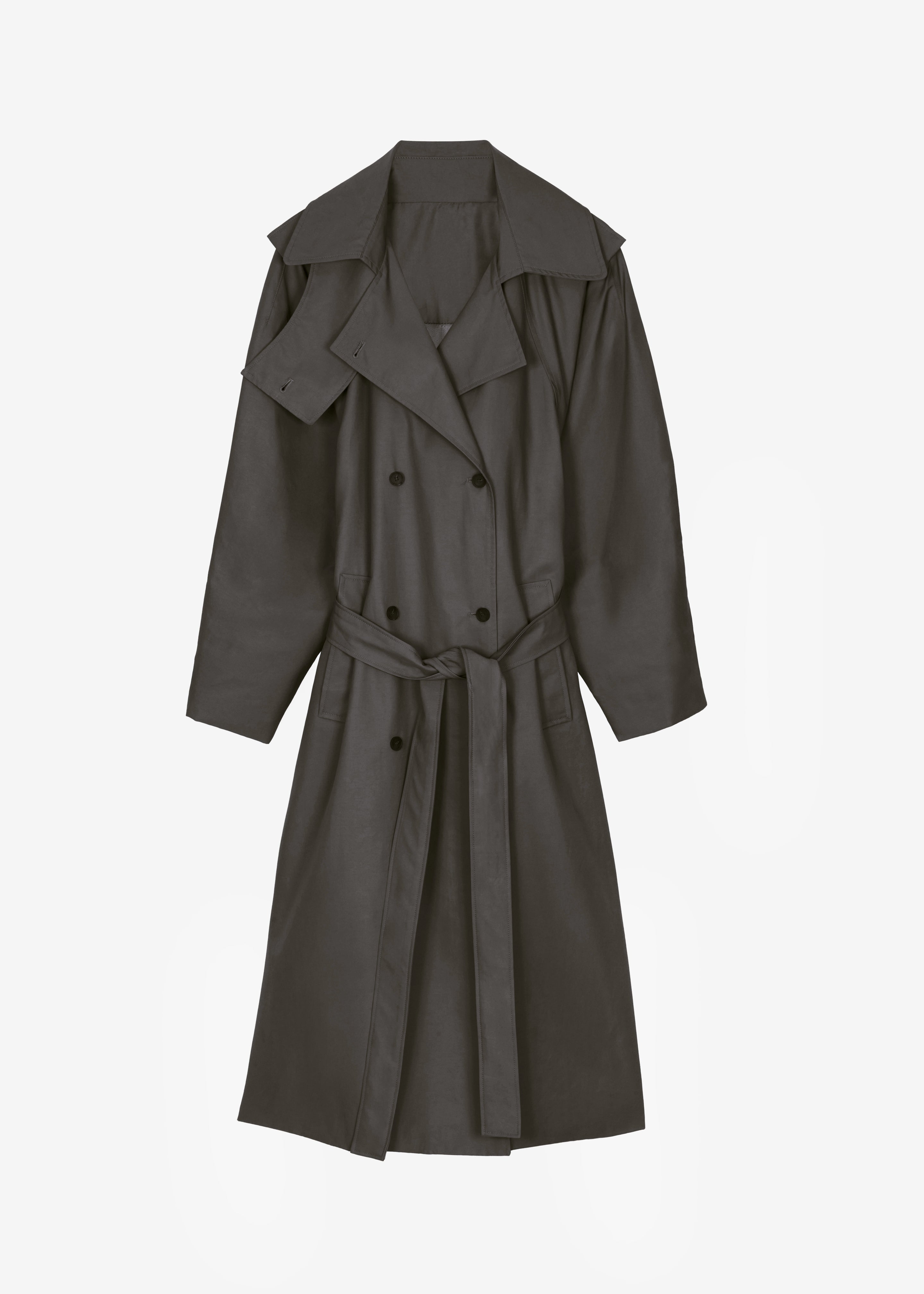 Davos Trench Coat - Charcoal - 10