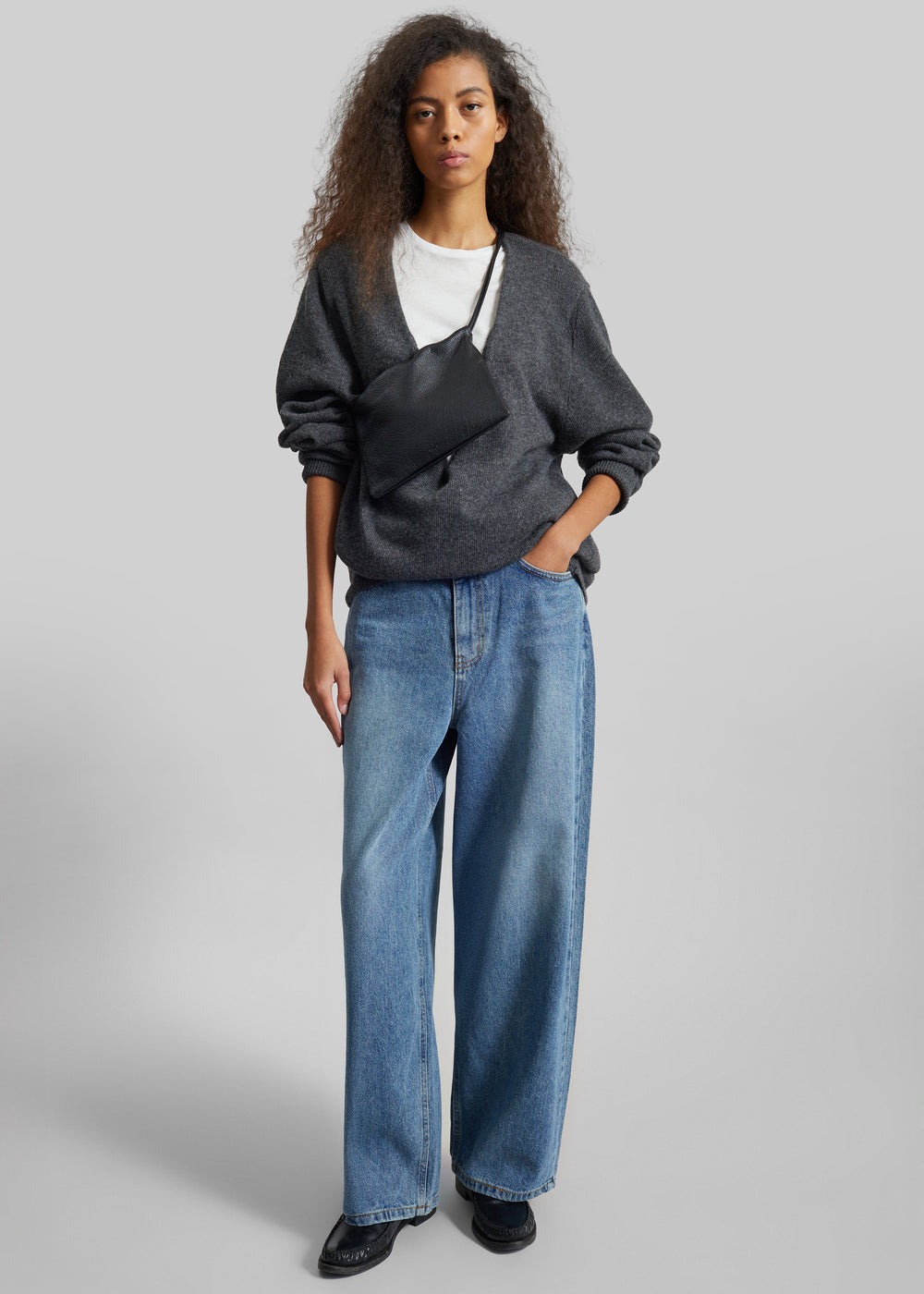 Dawson Wide Leg Jeans - Medium Wash - 1
