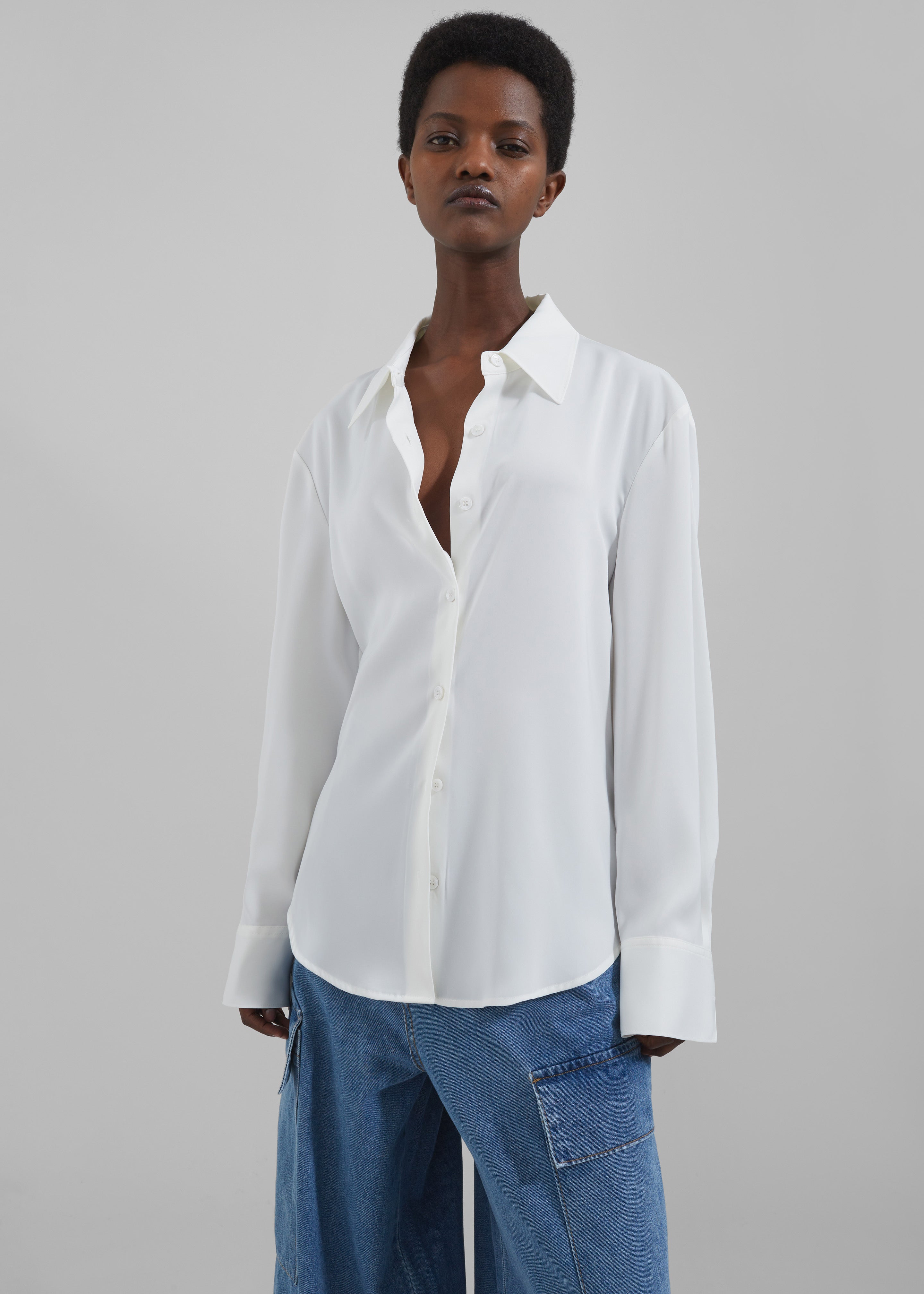 Daylin Button Up Shirt - Ivory – Frankie Shop Europe