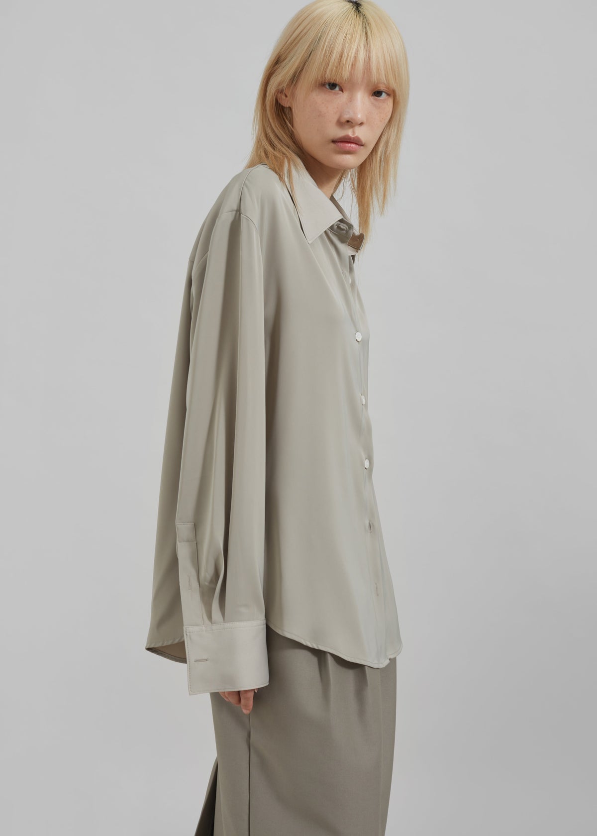 Daylin Button Up Shirt - Khaki - 7