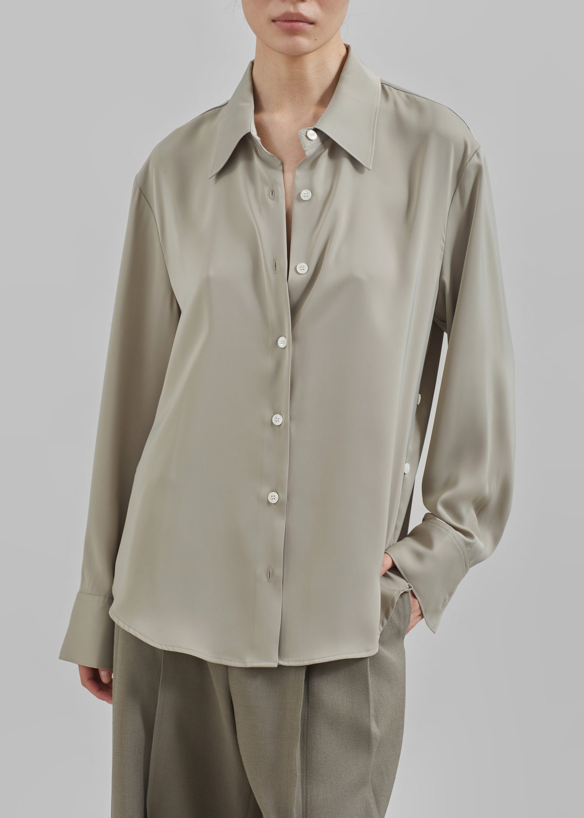 Daylin Button Up Shirt - Khaki - 5