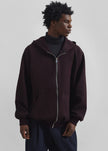 Decker Zip-Up Hoodie - Dark Plum
