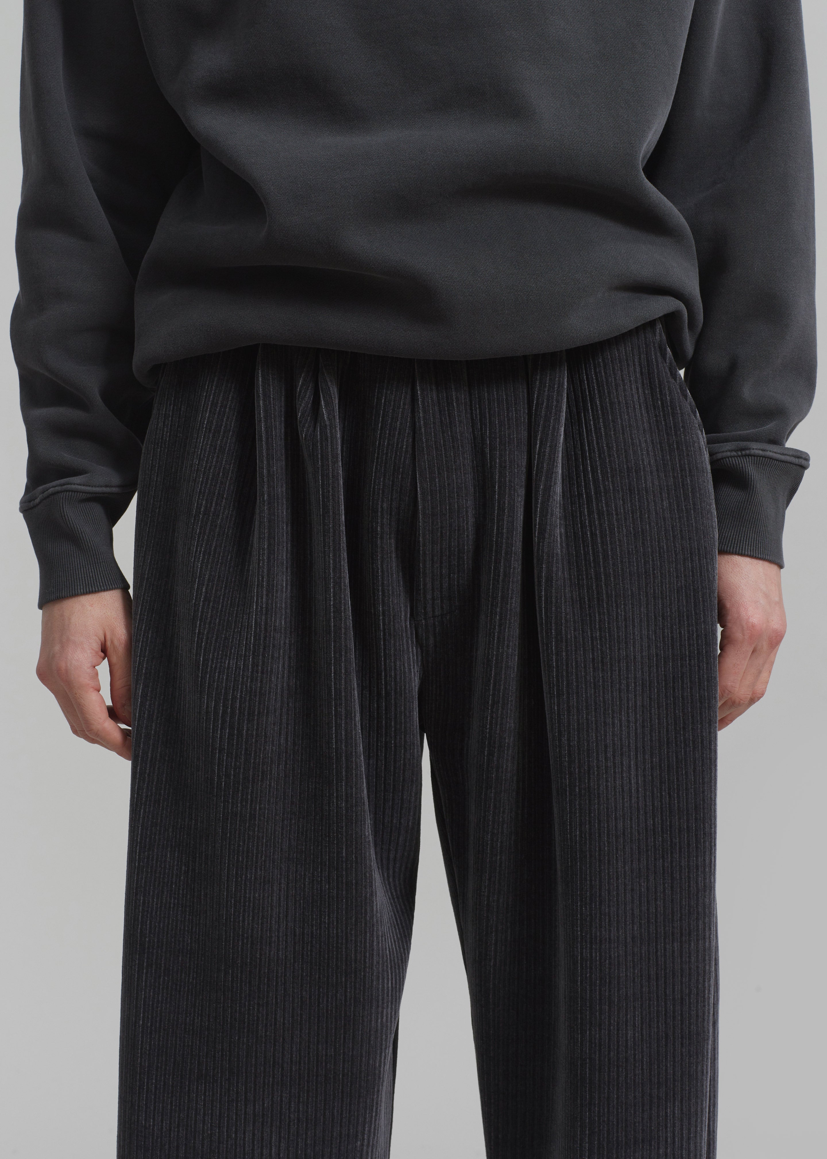 Declan Corduroy Pants - Charcoal - 2