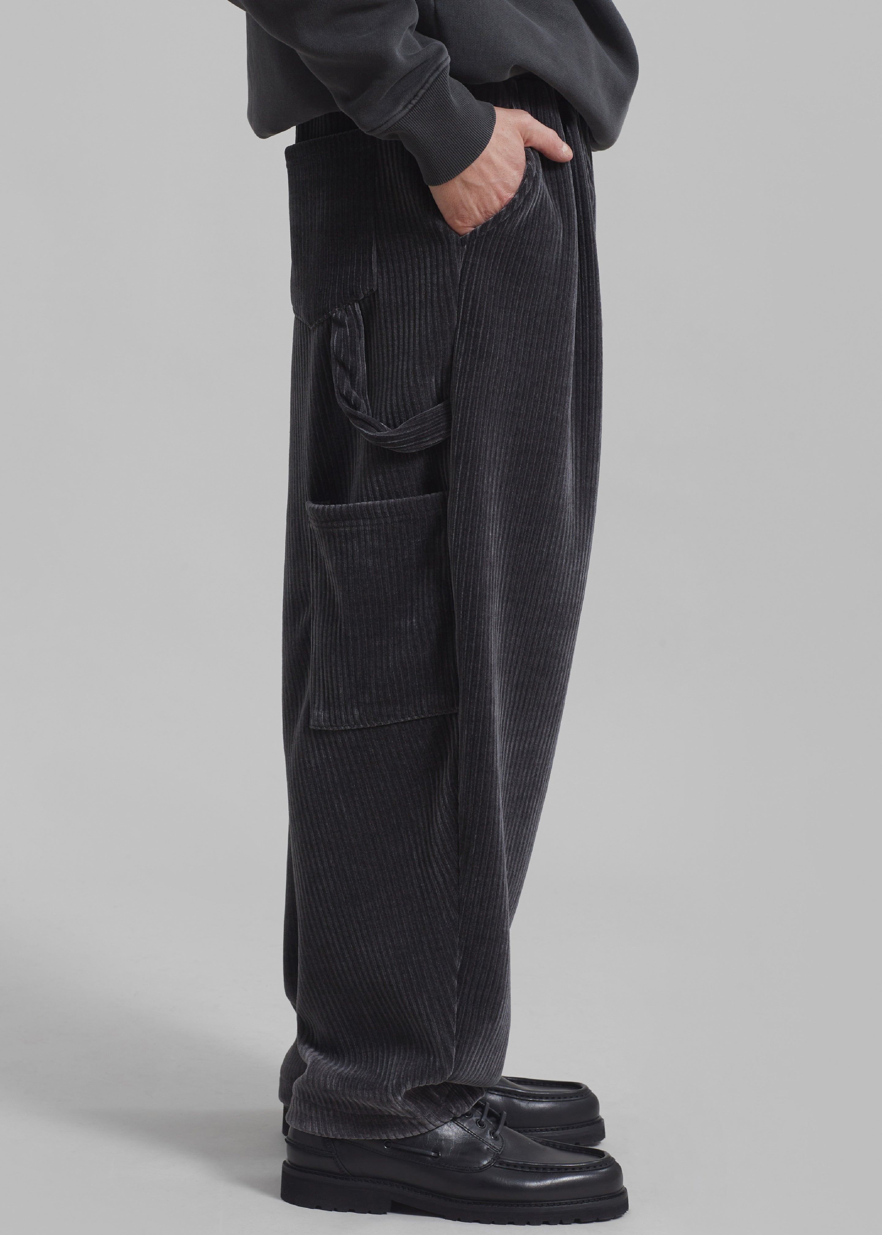 Declan Corduroy Pants - Charcoal - 5