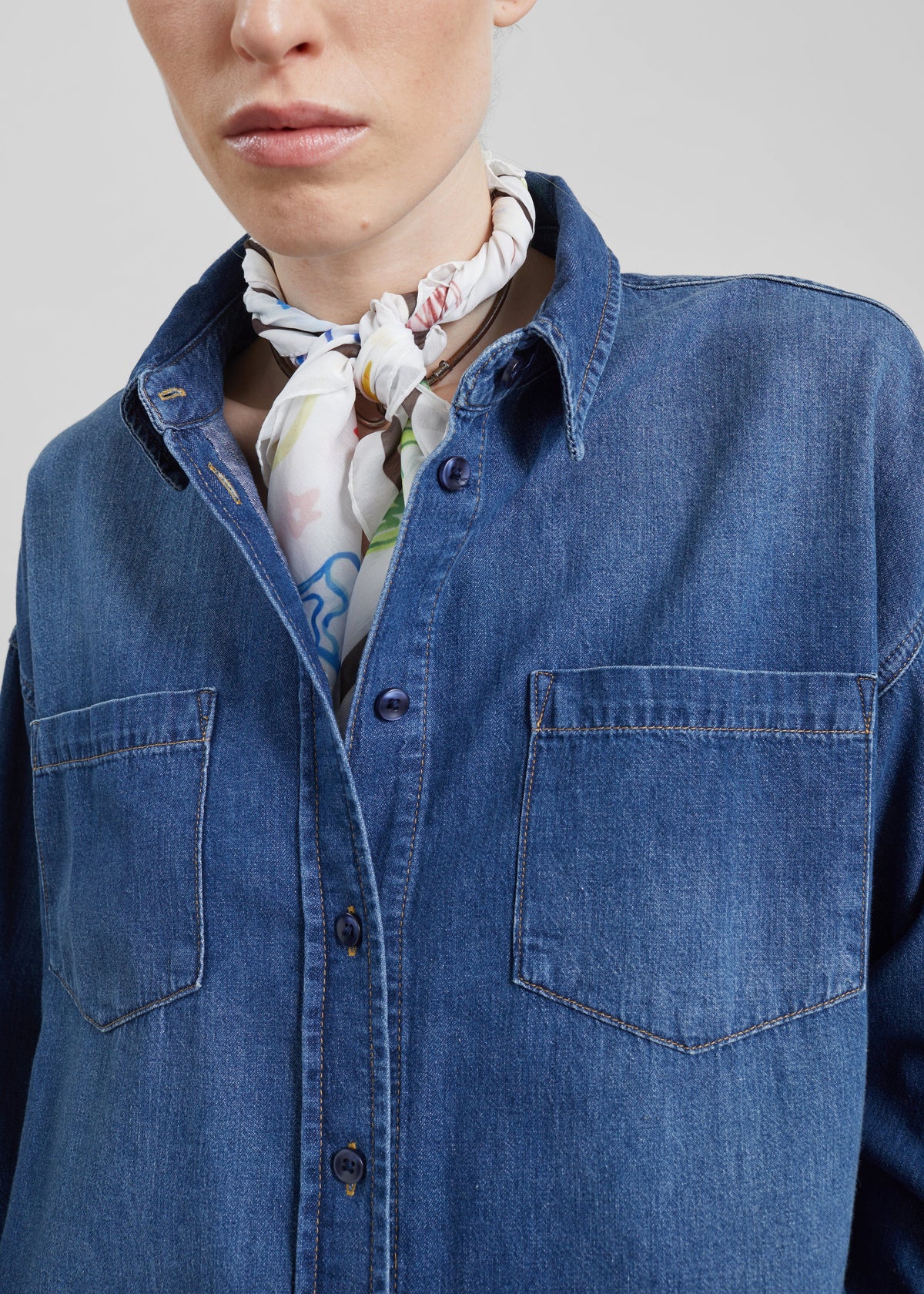 Deira Denim Shirt - Blue Wash - 4