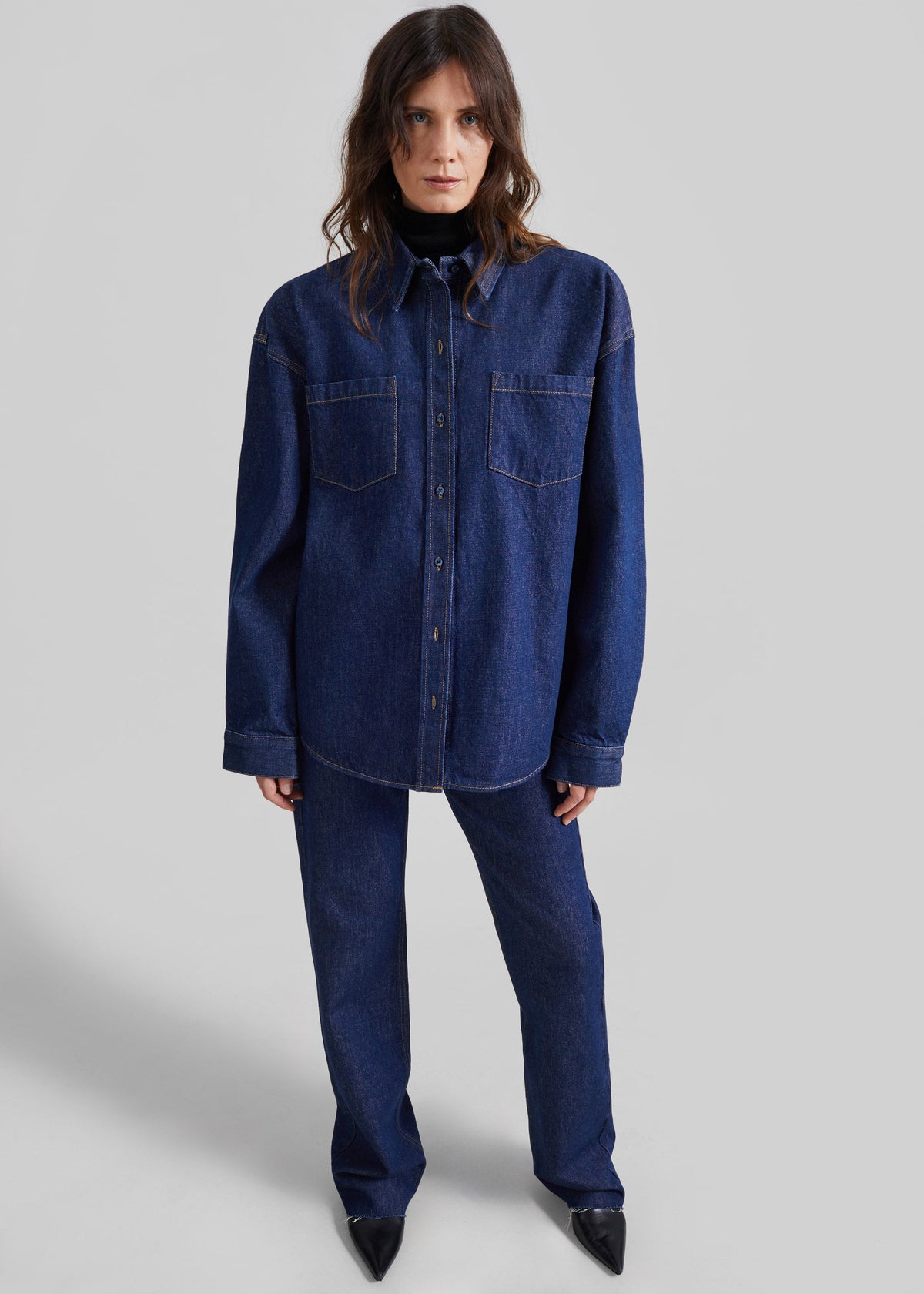 Deira Denim Shirt - Dark Wash - 1