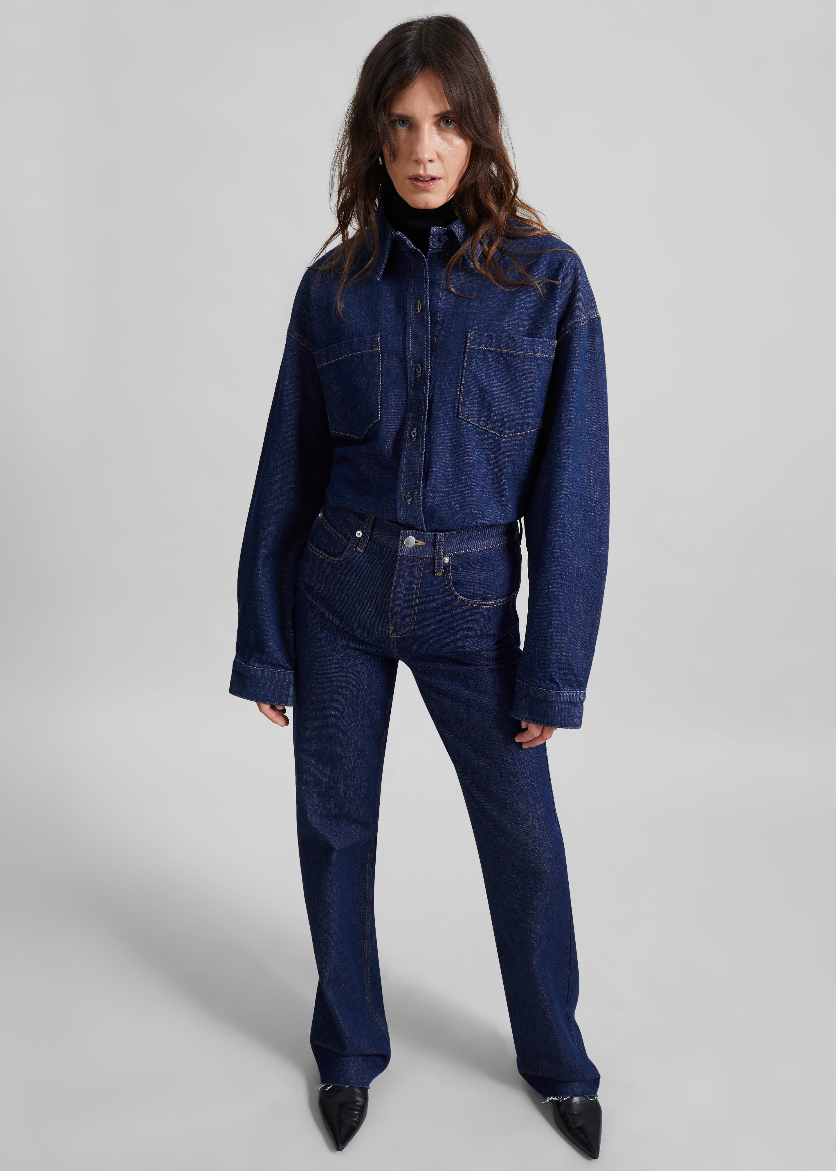 Deira Denim Shirt - Dark Wash - 3