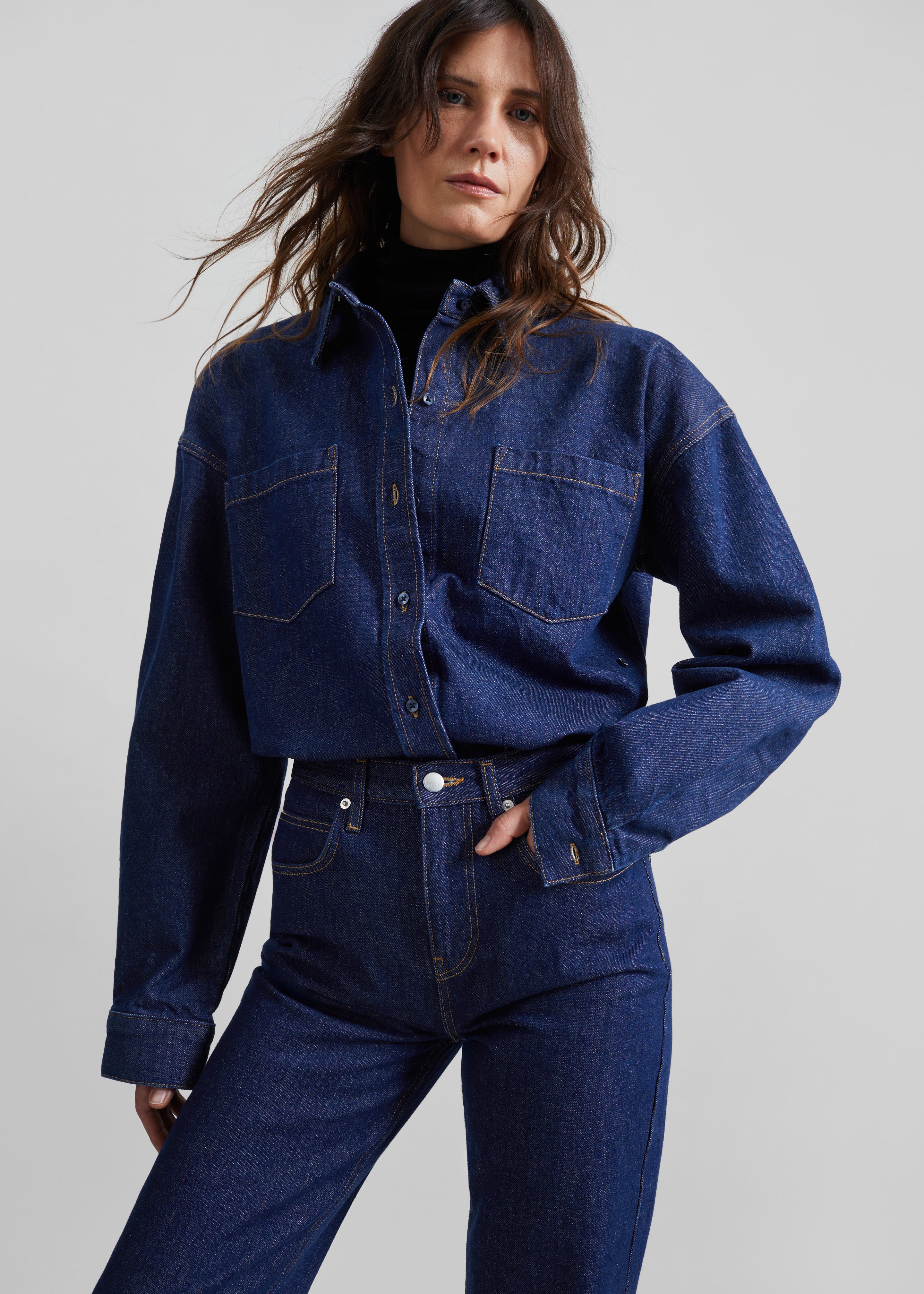 Deira Denim Shirt - Dark Wash - 4