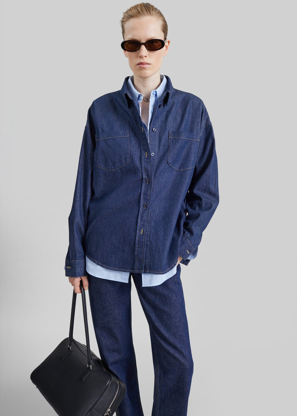 Deira Denim Shirt - Dark Wash