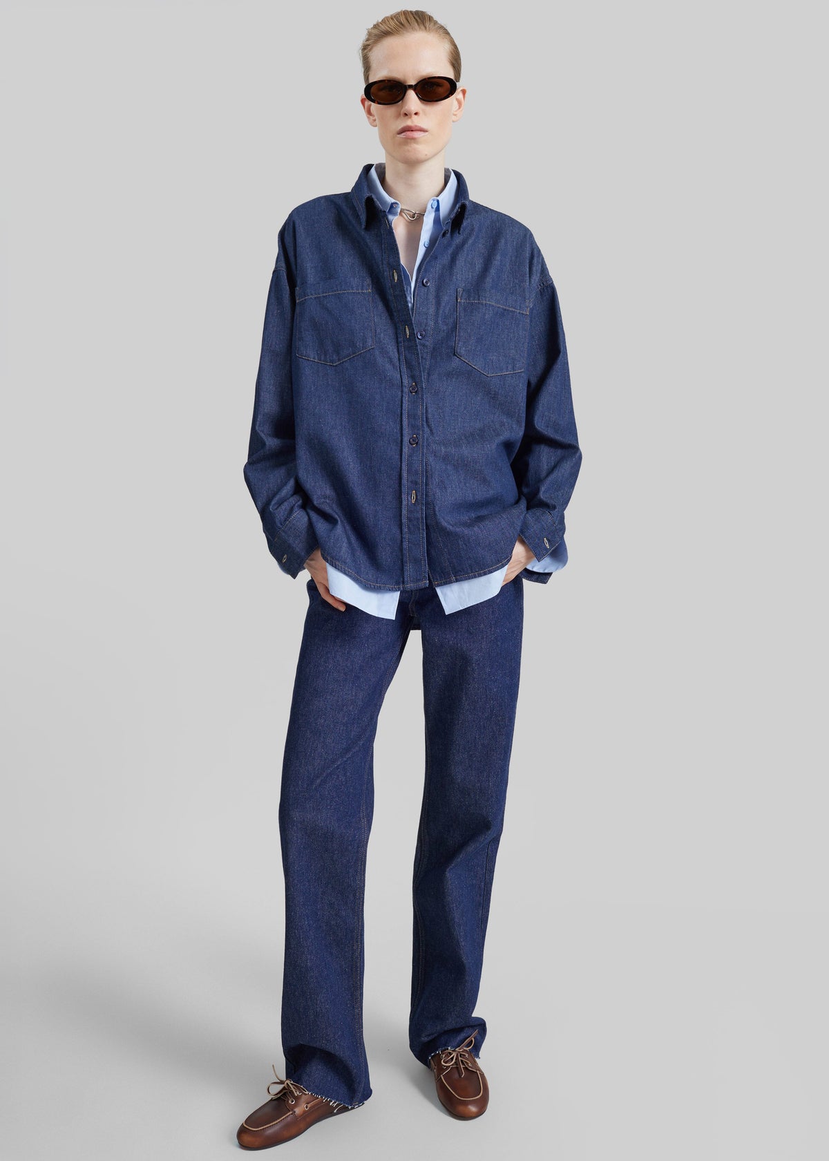 Deira Denim Shirt - Dark Wash - 8