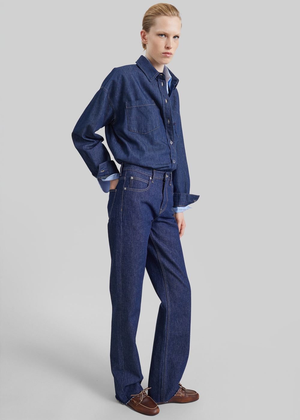Deira Denim Shirt - Dark Wash - 1