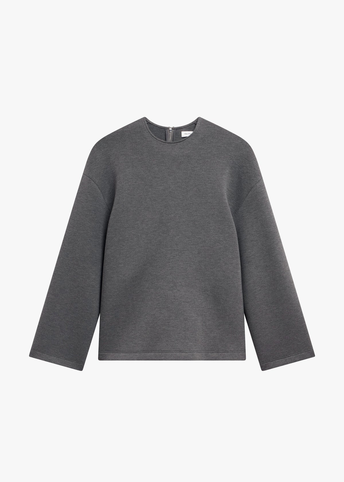 Delancey Long Sleeve Neoprene Top - Dark Grey - 8